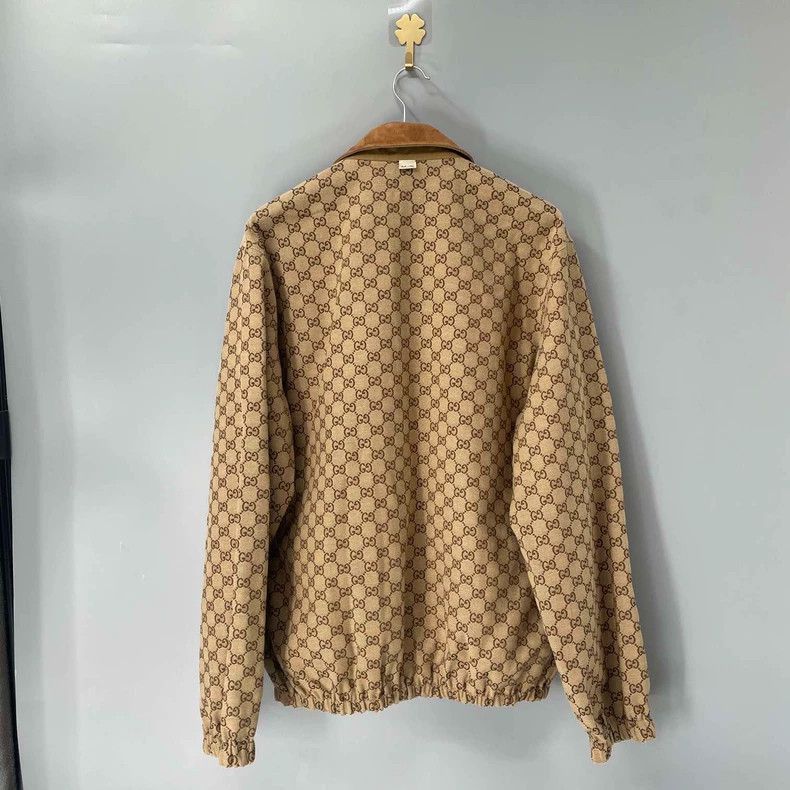 Gucci Gucci brown double-sided zip-up jacket covered in print-250 Size US XL / EU 56 / 4 - 4 Thumbnail