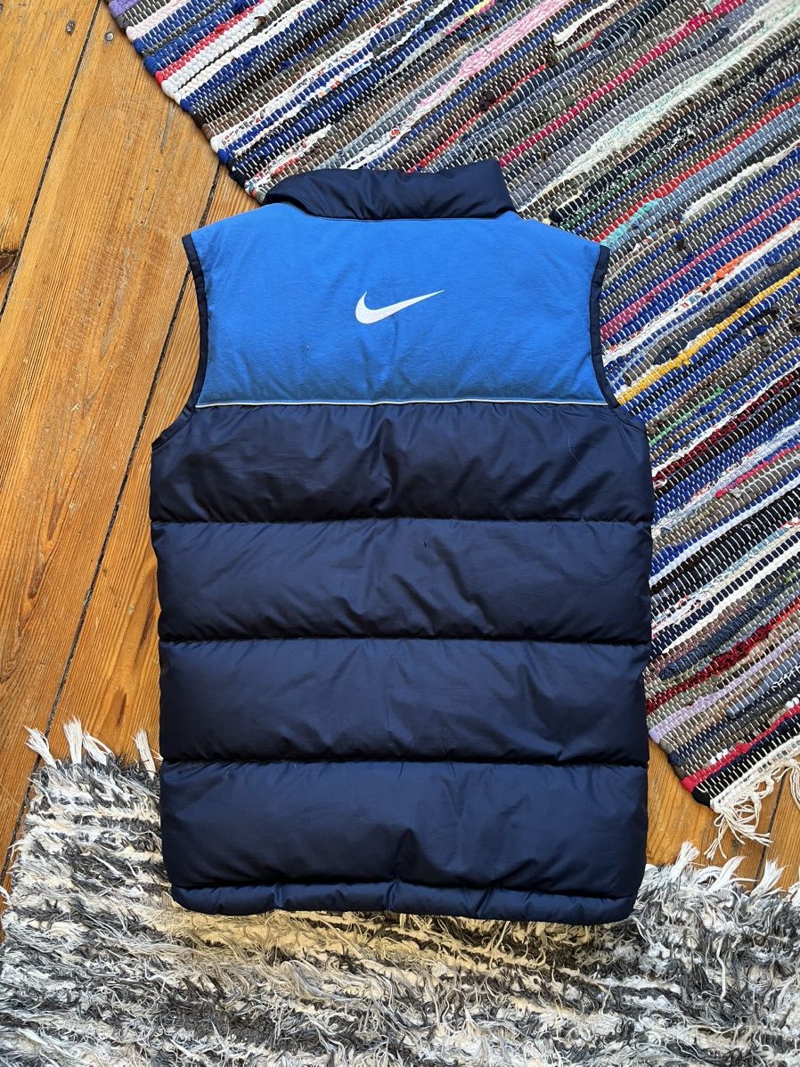 Nike × Vintage Blue Navy puffer vest vintage logo big 90s Size US S / EU 44-46 / 1 - 2 Thumbnail