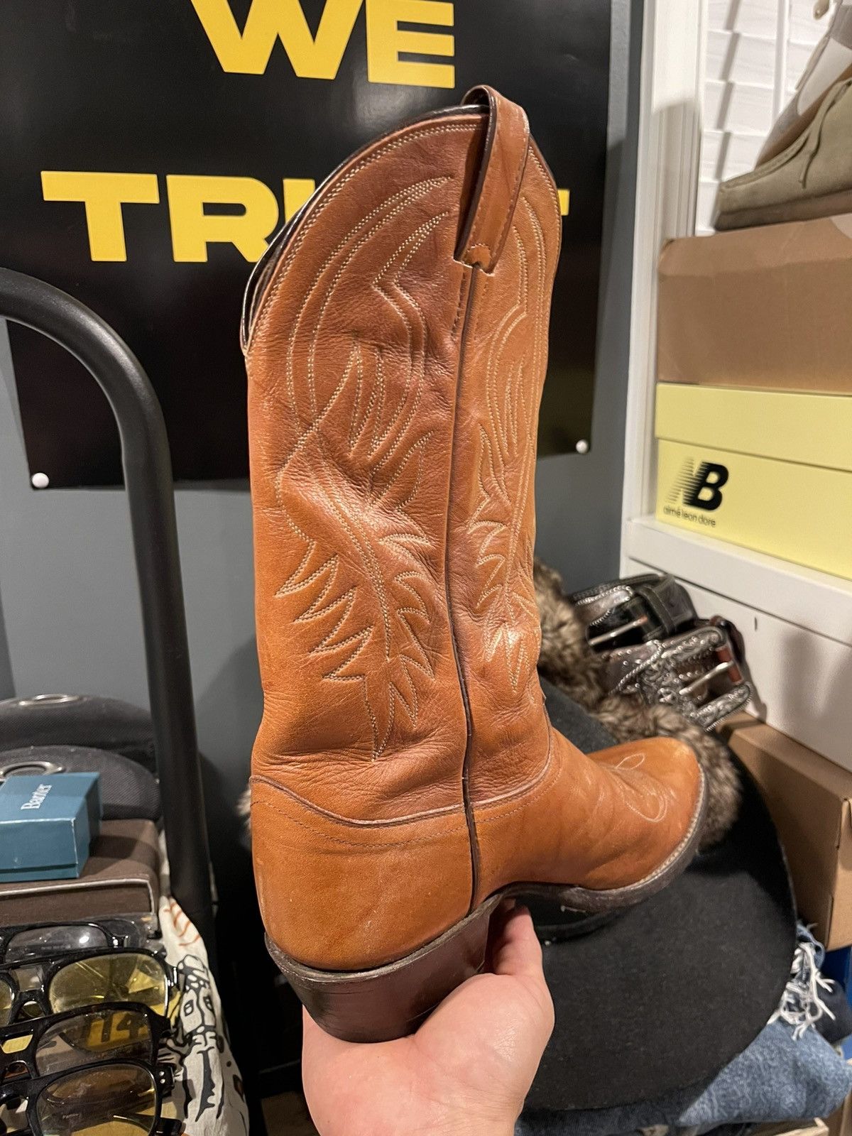 Justin Boots JUSTIN LIGHT BROWN WESTERN BOOT Size US 9.5 / EU 42-43 - 5 Thumbnail