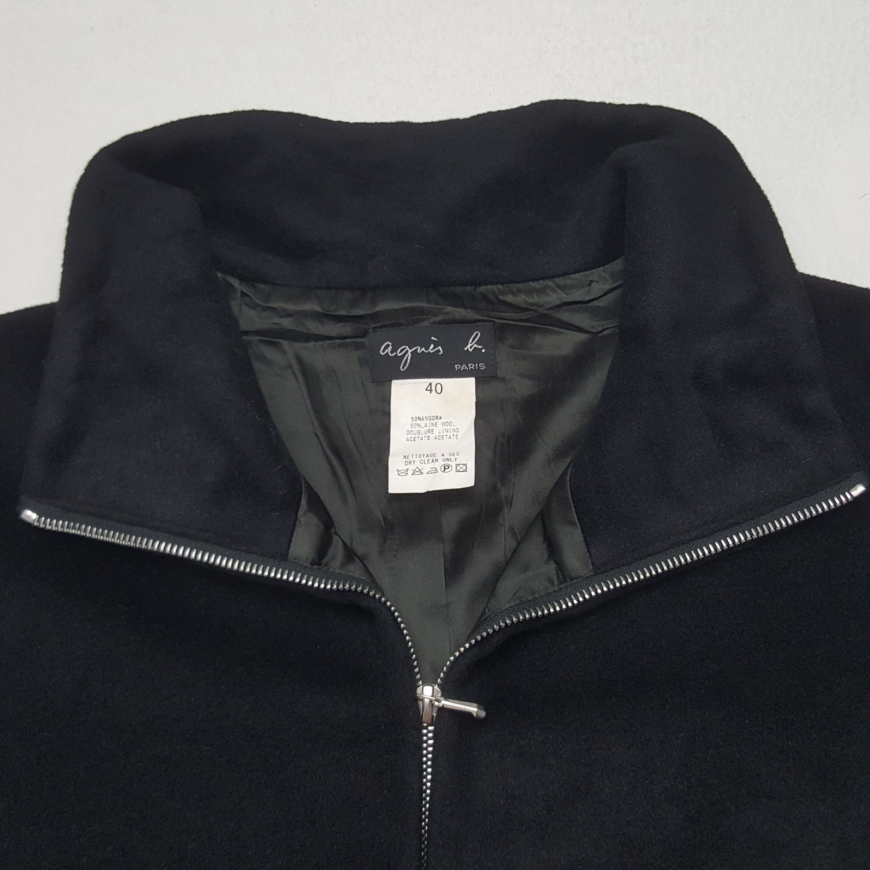 Vintage × agnes b. Vintage Agnes B Wool Zipper Jacket Size US XS / EU 42 / 0 - 4 Thumbnail