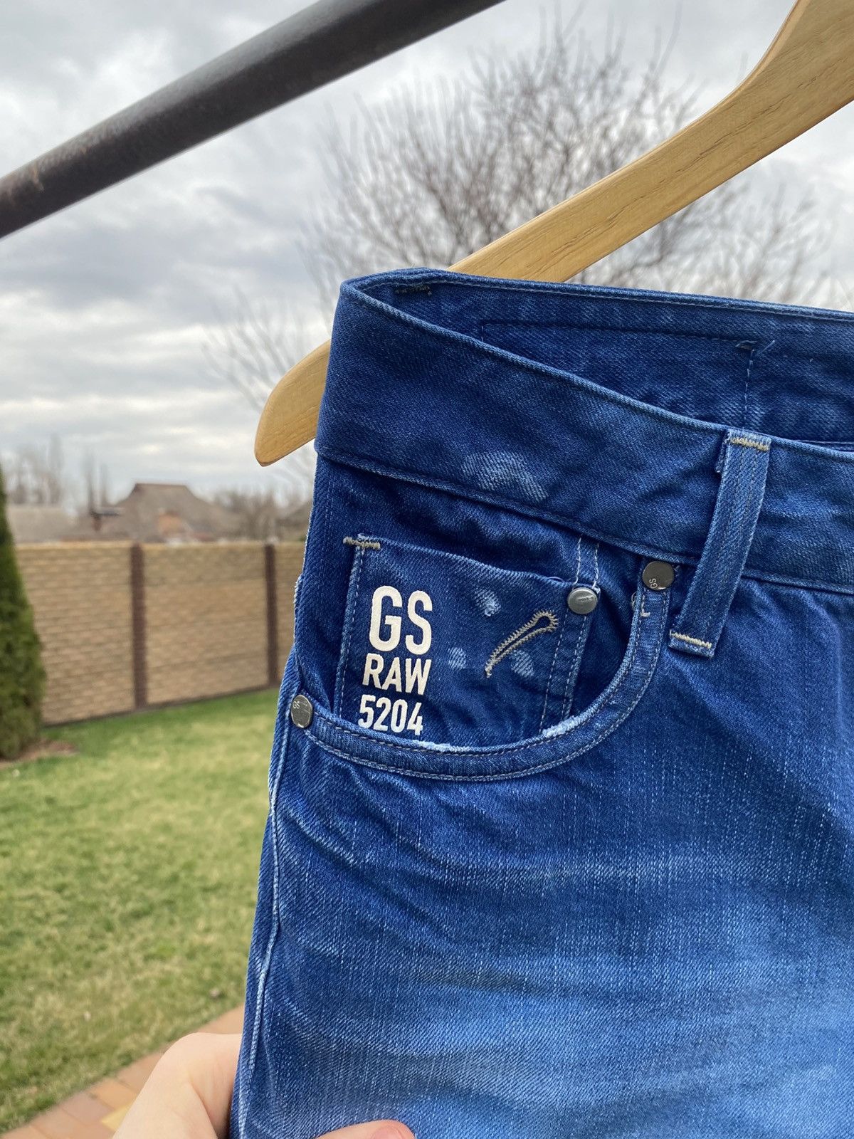 G-Star × Vintage Rare G-Star RAW 5204 Italy Jeans, Vintage GStar Raw 01 Size US 32 / EU 48 - 8 Thumbnail