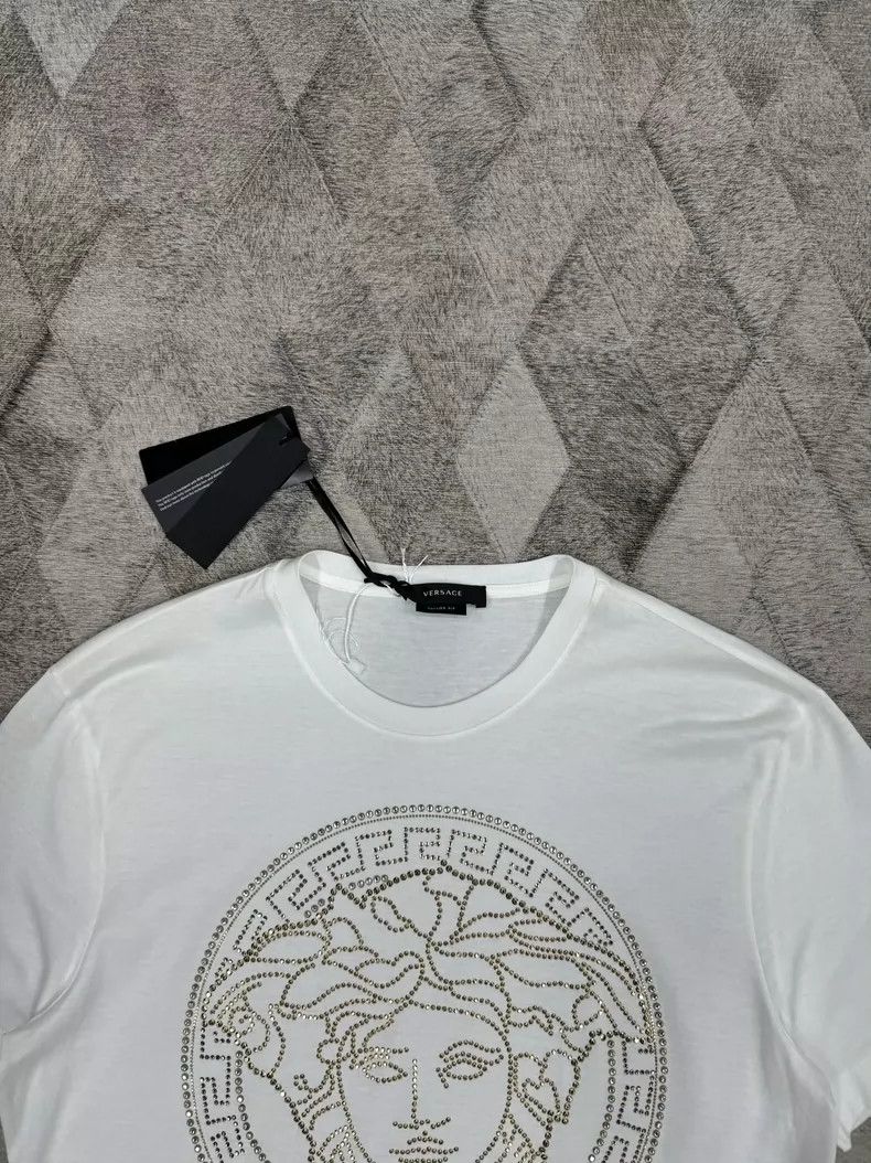 Versace Versace Full diamond Medusa T-shirt Size US M / EU 48-50 / 2 - 2 Thumbnail