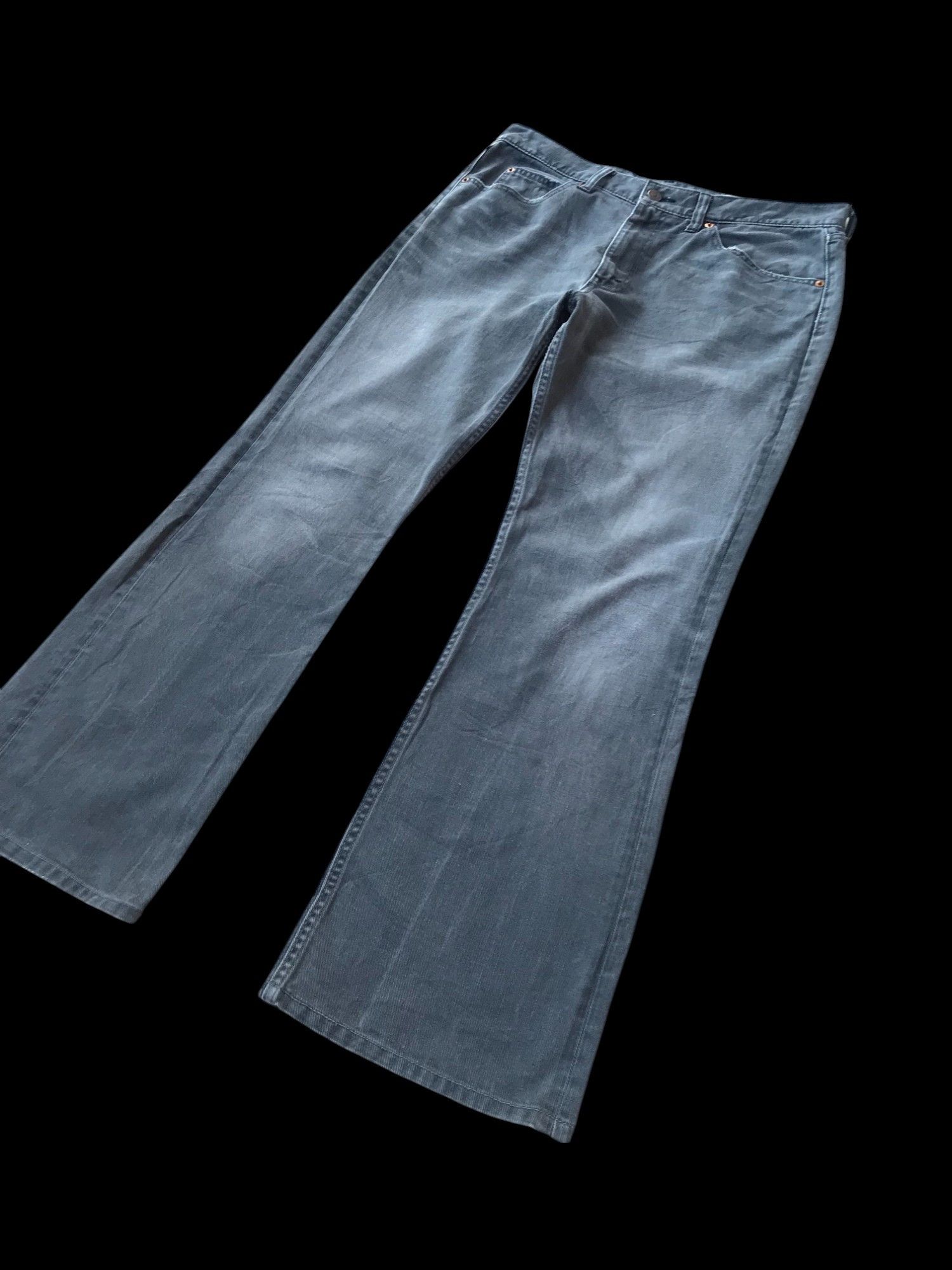 Levi's FLARED VINTAGE Levis 517 faded black japan W33x29 Size US 33 - 3 Thumbnail