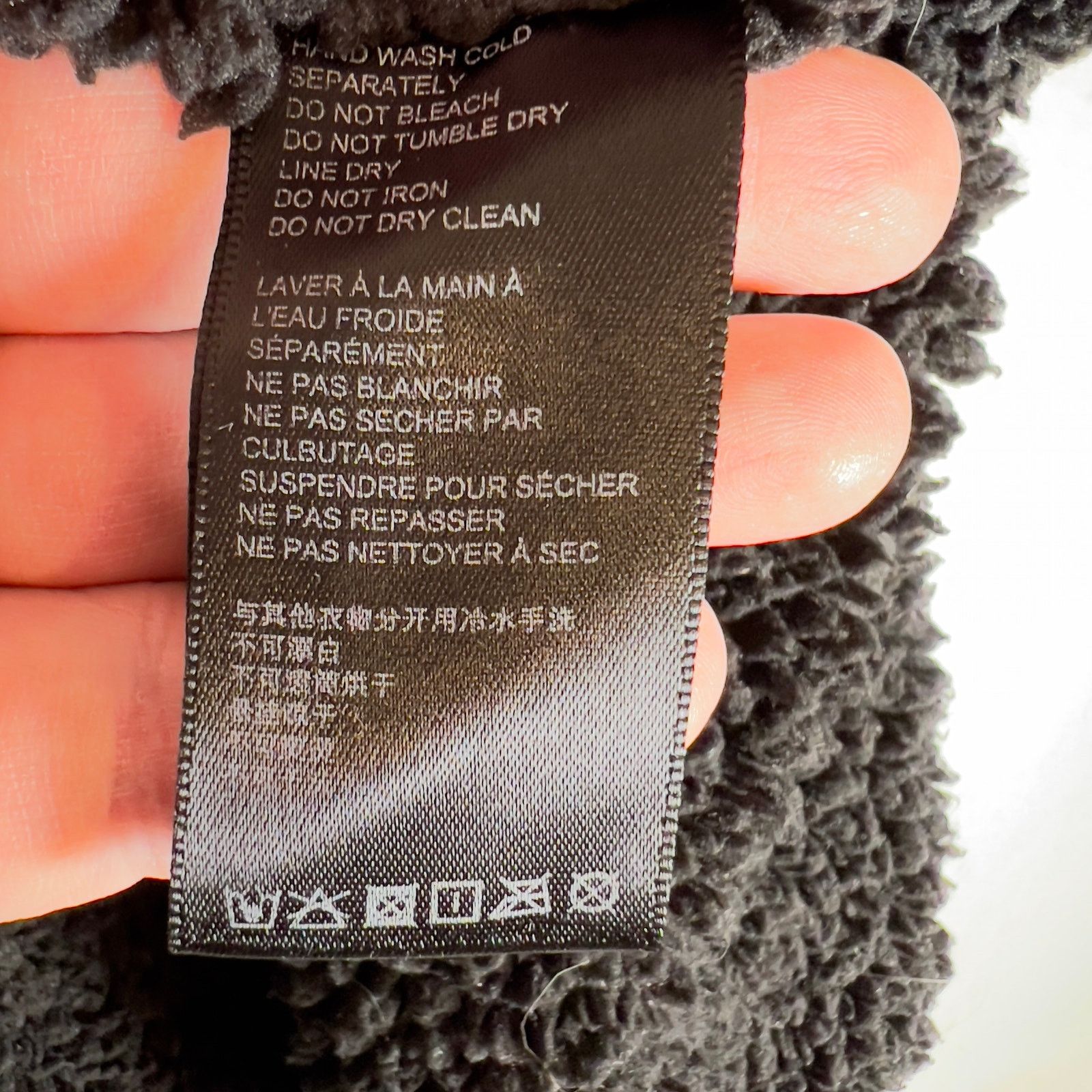 Urban Outfitters BDG Urban Outfitters Fleece Hoodie Uni XS/S Black Grey Fluff Size S / US 4 / IT 40 - 15 Thumbnail