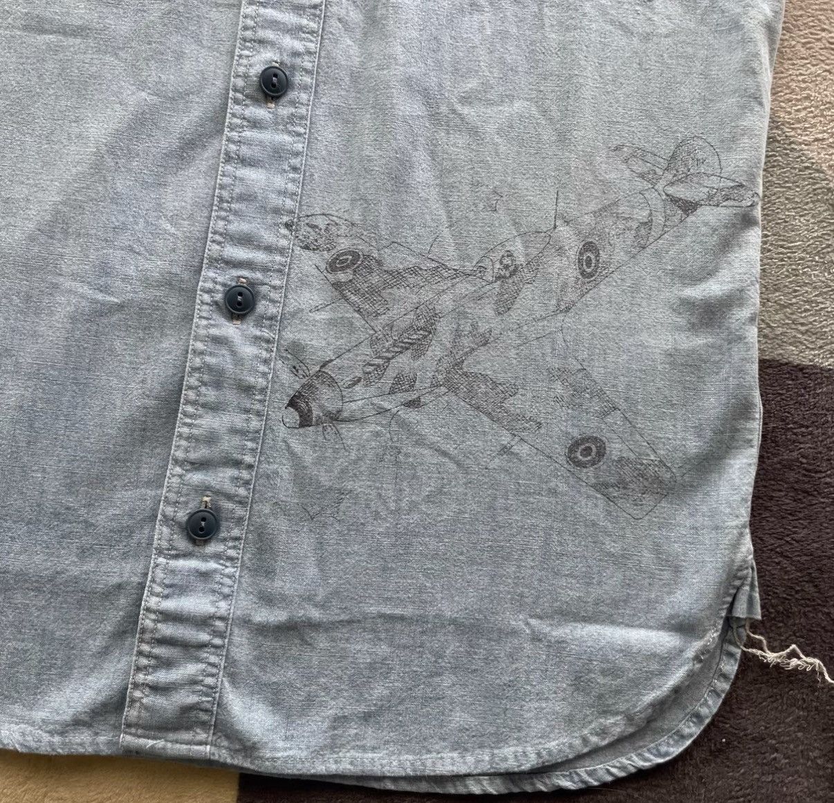 RRL Ralph Lauren Print Military Short Sleeve Ralph Lauren Double RL K22 Size US XS / EU 42 / 0 - 4 Thumbnail