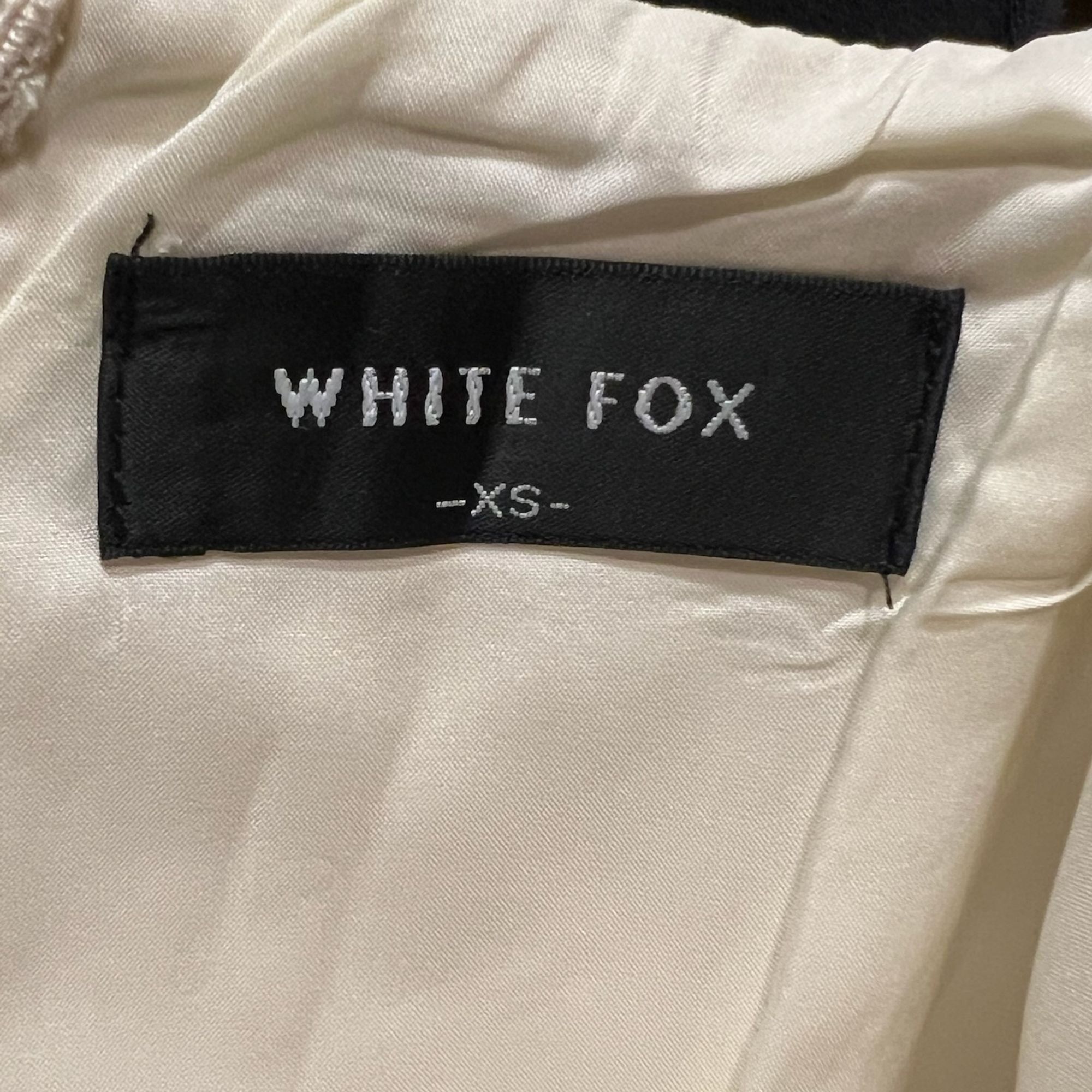 Other White Fox XS Beige Front Zip Corset 97% Cotton & Elastane Bl Size XS / US 0-2 / IT 36-38 - 4 Thumbnail