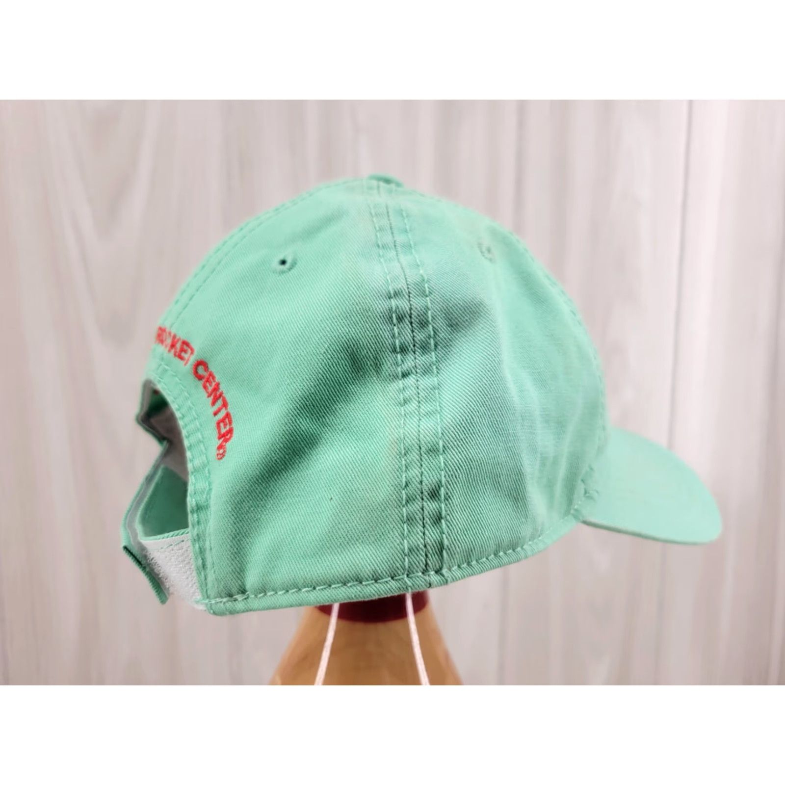 Vintage US Space And Rocket Center Rocket Science Baseball Cap Hat Teal Green Cap Adjust Adjustable Unisex Adults Space Logo Vintage No Size ONE SIZE - 6 Thumbnail