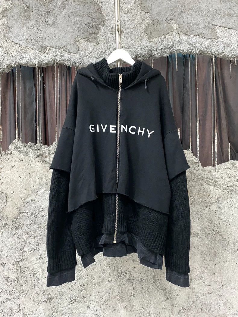 Givenchy Givenchy Patchwork Deconstructed Zip-Up Hoodie Size US L / EU 52-54 / 3 - 1 Thumbnail