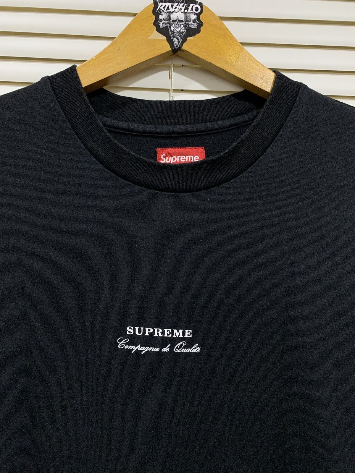 Supreme Supreme Qualite Tee Black Size US M / EU 48-50 / 2 - 4 Thumbnail