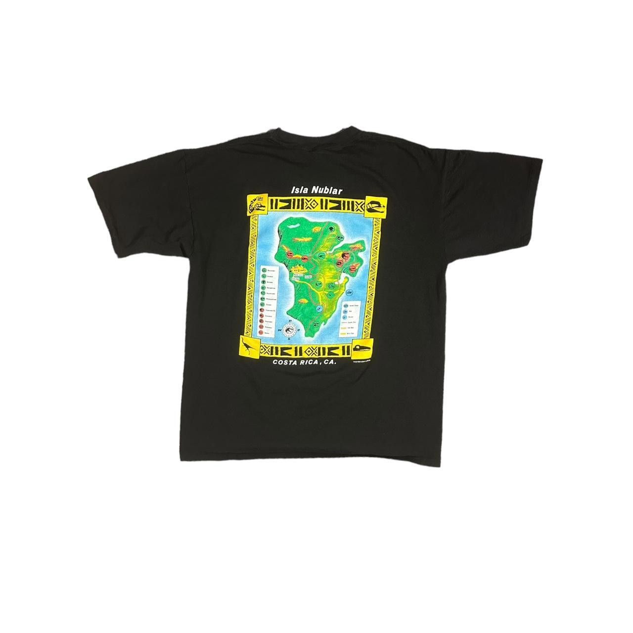 Designer 1993 Jurassic Park Island Tour Shirt (MADE IN USA) Size US XL / EU 56 / 4 - 4 Thumbnail