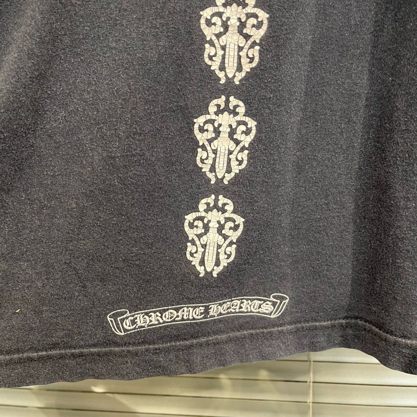 Chrome Hearts Chrome Hearts Black Sword Scroll Back Print Short Sleeve XL Size XL / US 12-14 / IT 48-50 - 7 Thumbnail