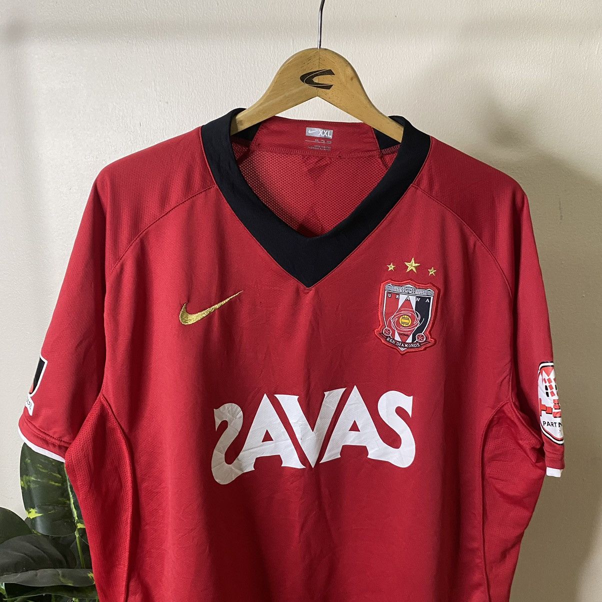 Nike Vintage 2008 Nike Urawa Red Diamonds 2008 Home Kit Jersey Size US XXL / EU 58 / 5 - 2 Thumbnail