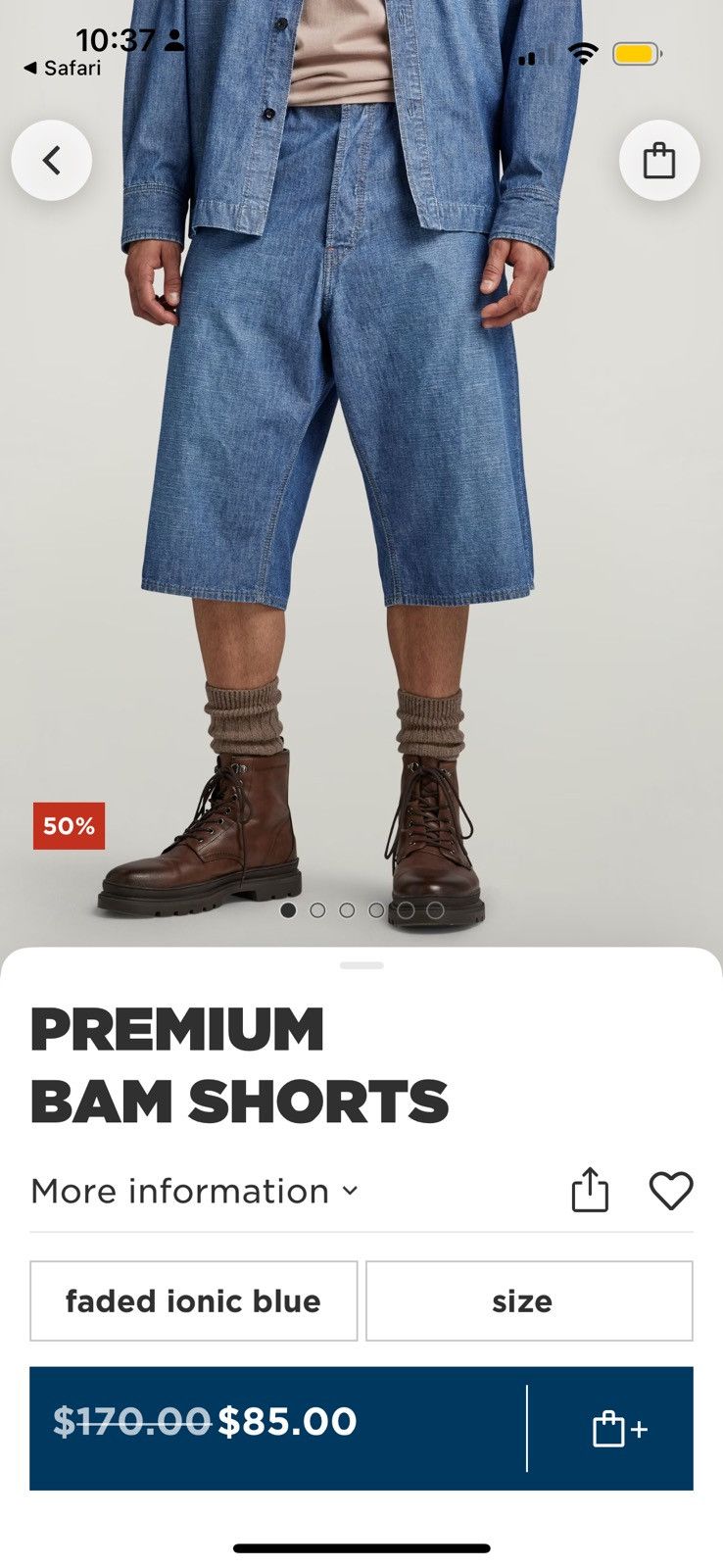G-Star G Star Raw Bam Short Size US 32 / EU 48 - 8 Thumbnail