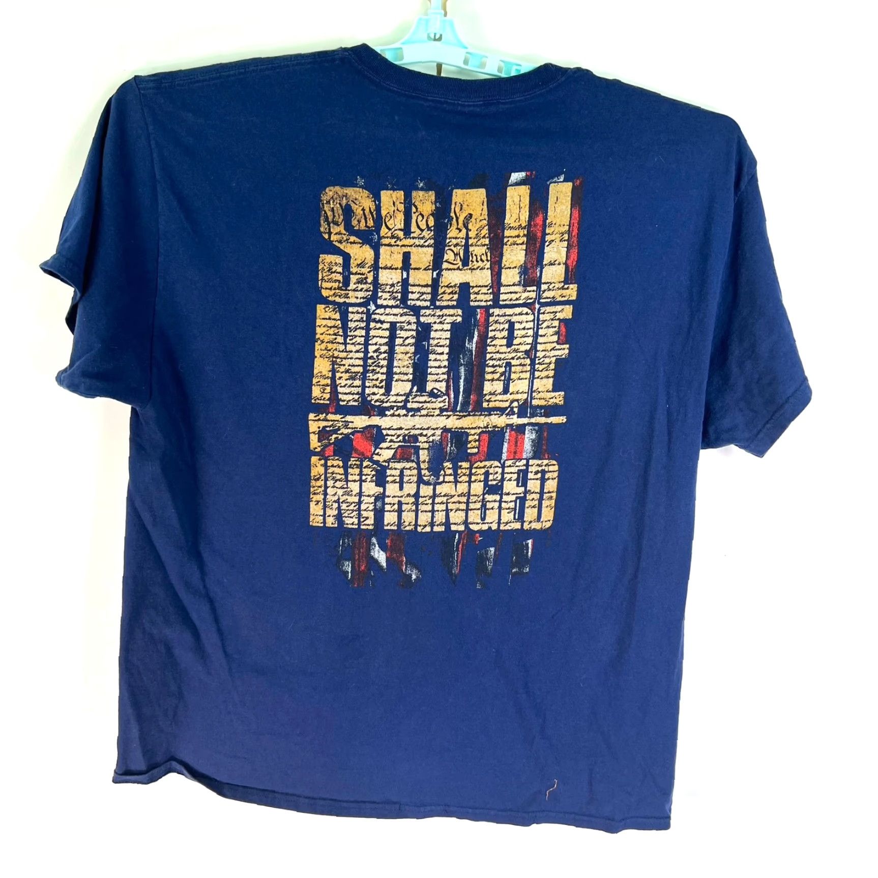 Hanes Shall Not Be Infringed 1 Nation T Shirt Men's Size XL Blue Hanes Tag Size US XL / EU 56 / 4 - 4 Thumbnail