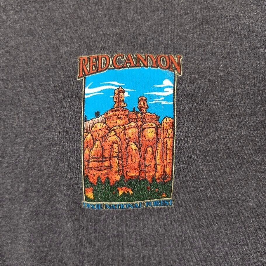 Delta Red Canyon T Shirt Mens Size Medium Gray Dixie National Size US M / EU 48-50 / 2 - 3 Thumbnail