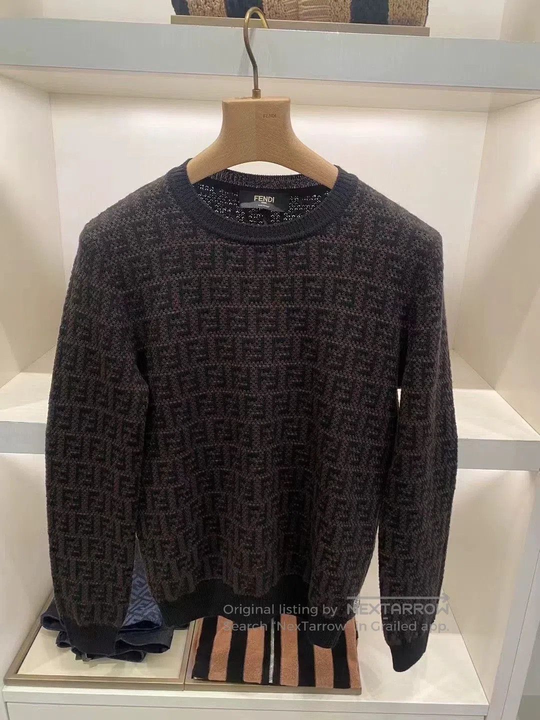 Fendi fendi ss22 logo knit sweater for men. Size US S / EU 44-46 / 1 - 2 Thumbnail