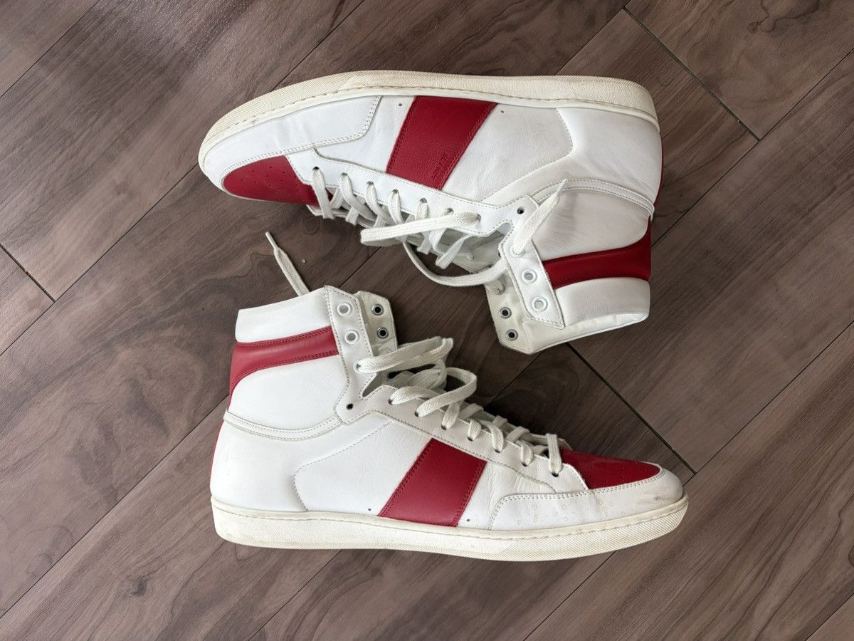 Saint Laurent Paris Saint Laurent Paris SL/10H White/Red Size US 14 / EU 47 - 1 Thumbnail