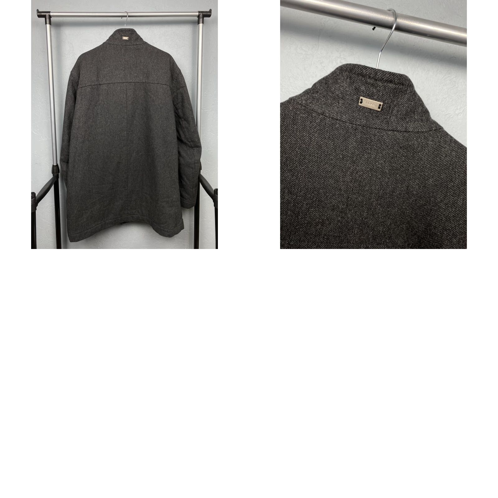 Hugo Boss HUGO BOSS Vintage Mens Wool Coat L Gray Wool Coat Mens L 54 Overcoat 54 L Mens Size US L / EU 52-54 / 3 - 8 Thumbnail