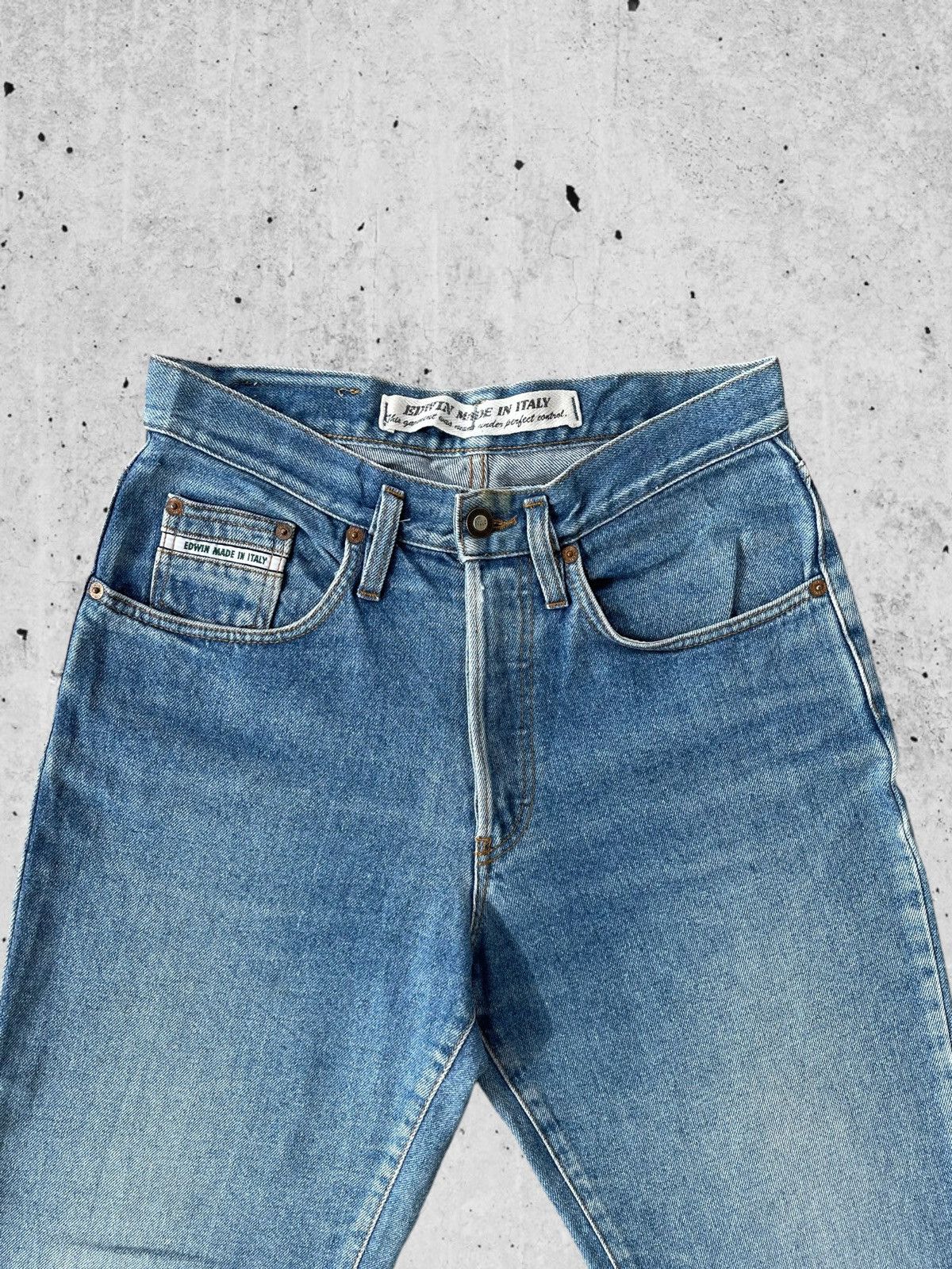 Edwin 🔥 Edwin Italy Distressed Denim Vintage W31 🔥 Size US 31 - 3 Thumbnail
