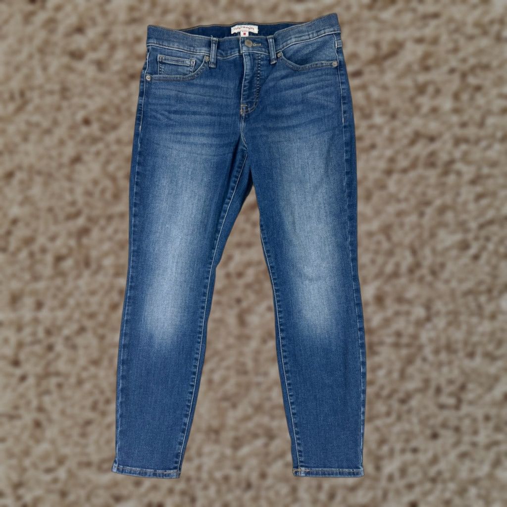 Vintage VINTAGE not applicable; rely on original: "Lucky Pants Womens 8 Blue Denim Jeans Ava Mid Rise Skinny Cotton Blend 29x25" Size 30" / US 8 / IT 44 - 1 Thumbnail