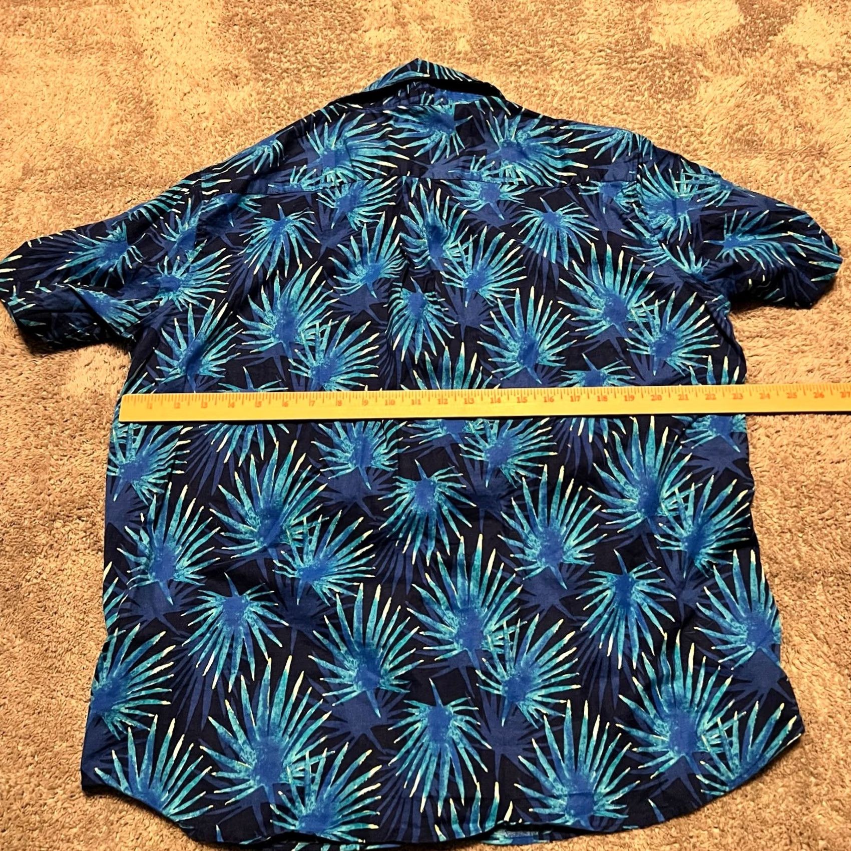 Vineyard Vines Vineyard Vines Shirt Mens Large Button Up Floral Hawaiian Blue Short Sleeve Mens L Blue Floral Hawaiian Shirt Size US L / EU 52-54 / 3 - 4 Thumbnail