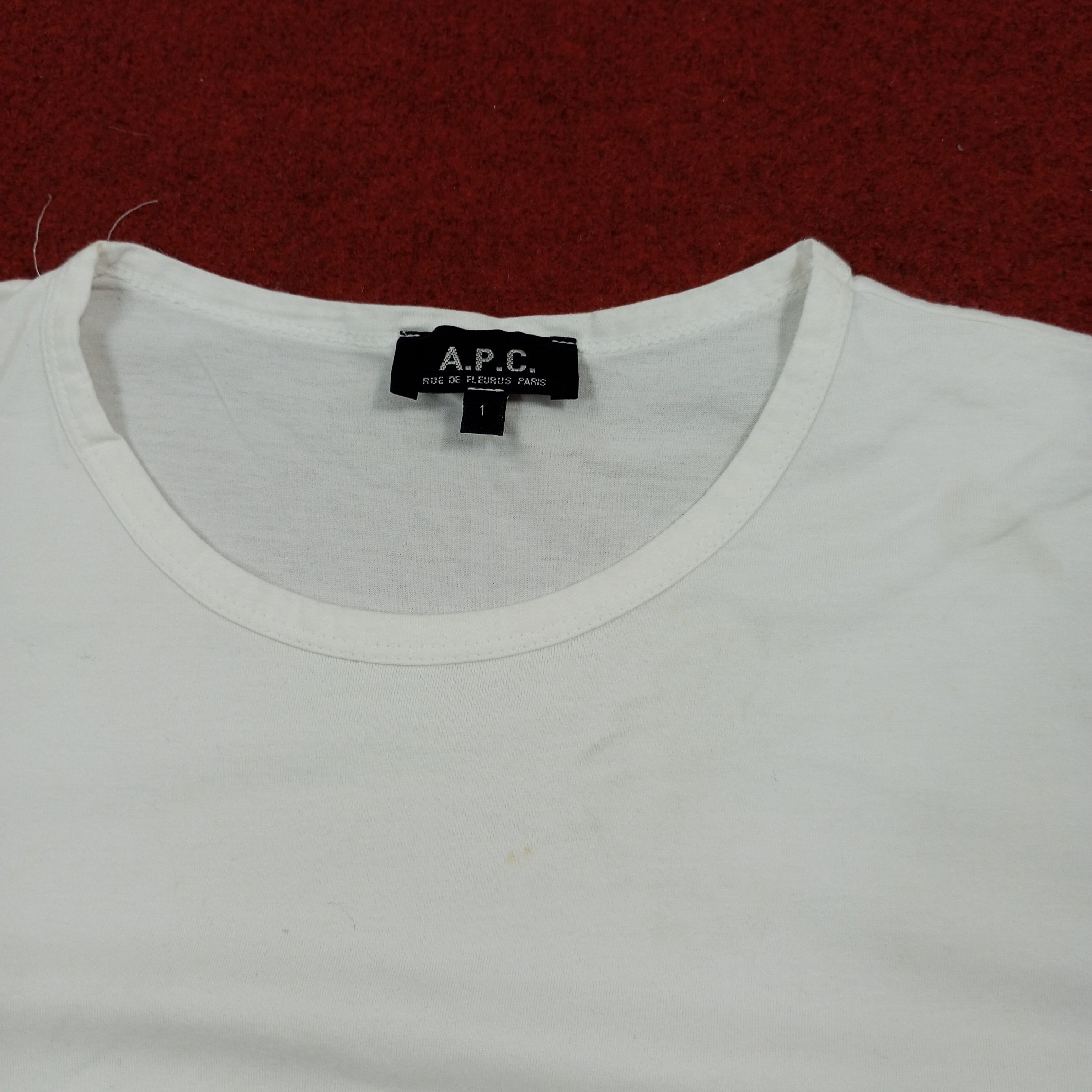 A.P.C. × Vintage A.P.C Fashion Brand Streetwear Tshirt Size US M / EU 48-50 / 2 - 3 Thumbnail
