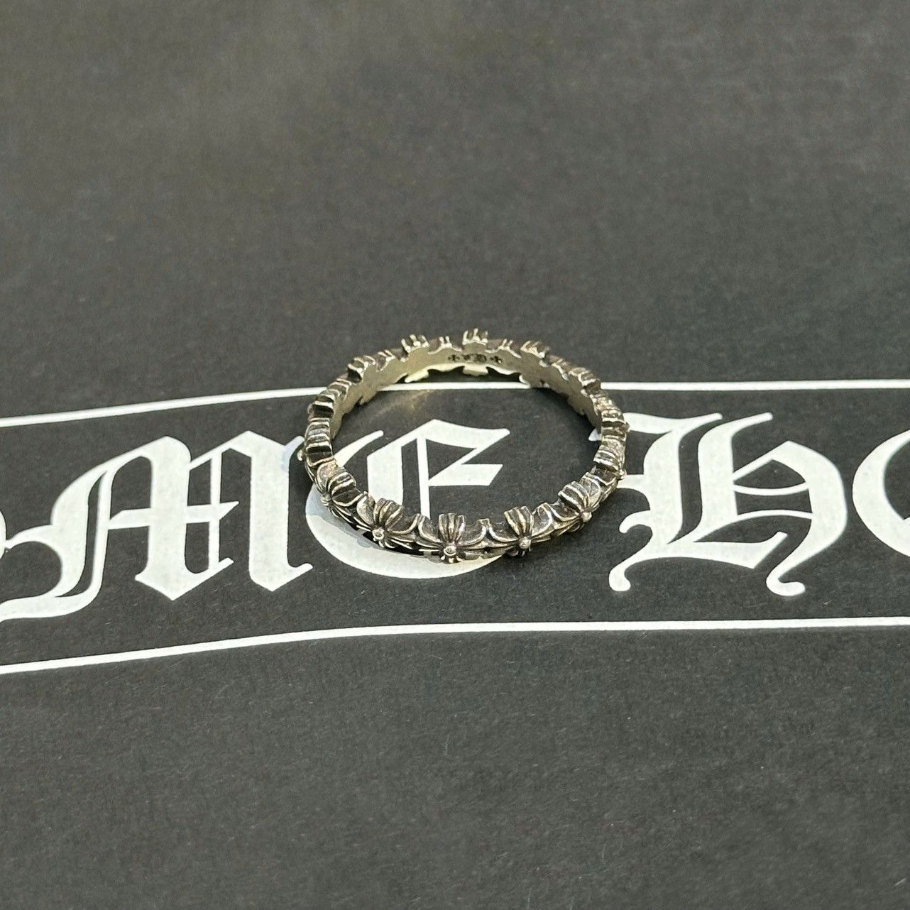 Chrome Hearts Tiny E Plus ring silver