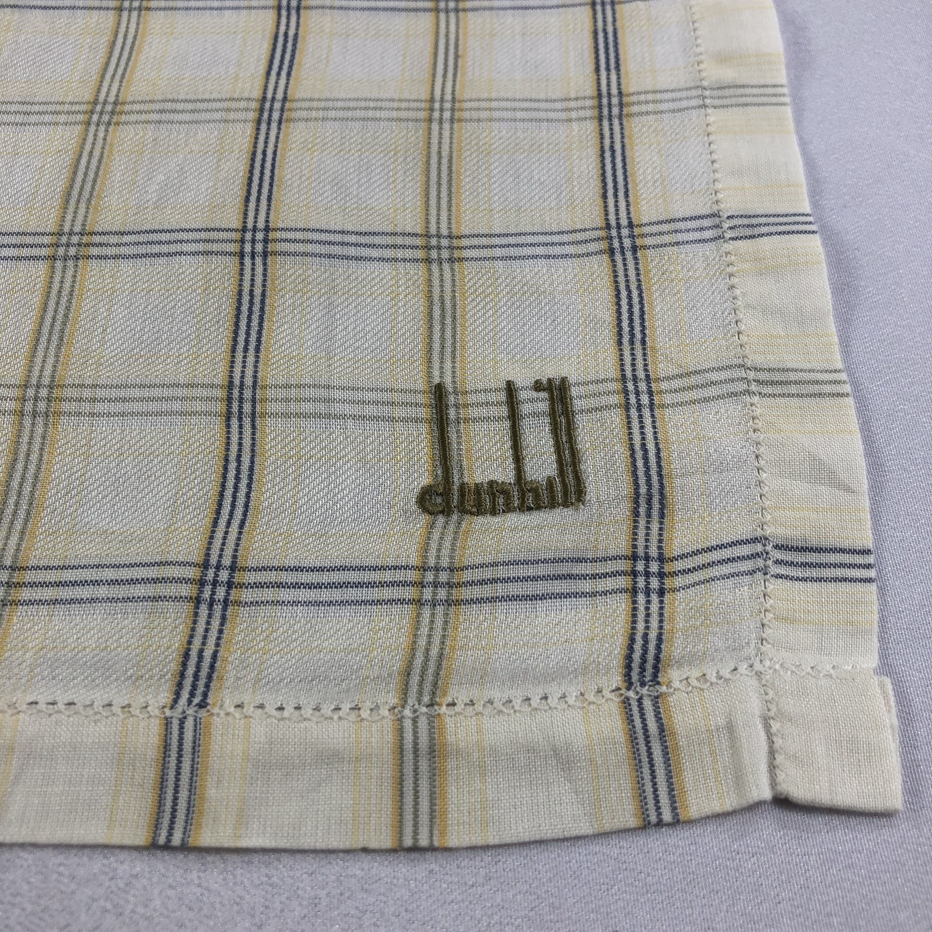Alfred Dunhill Dunhill Checkered Handkerchief Neckerchief Bandana H2169 Size ONE SIZE - 4 Thumbnail