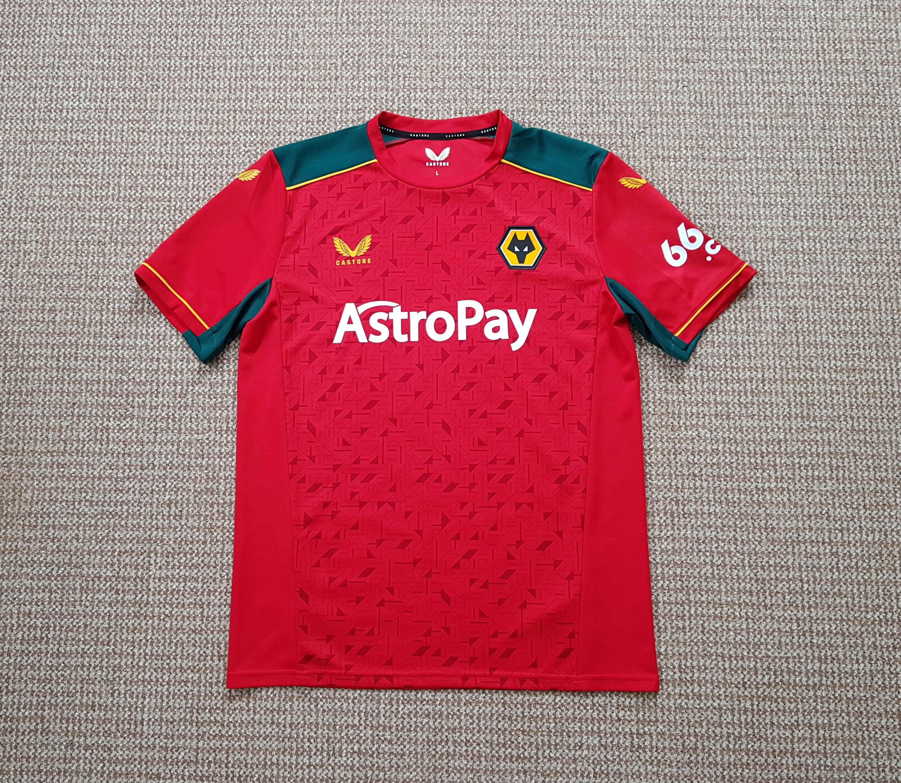 Castore Wolverhampton Away 2023/24 Jersey Soccer Shirt Castore sz L Size US L / EU 52-54 / 3 - 2 Thumbnail
