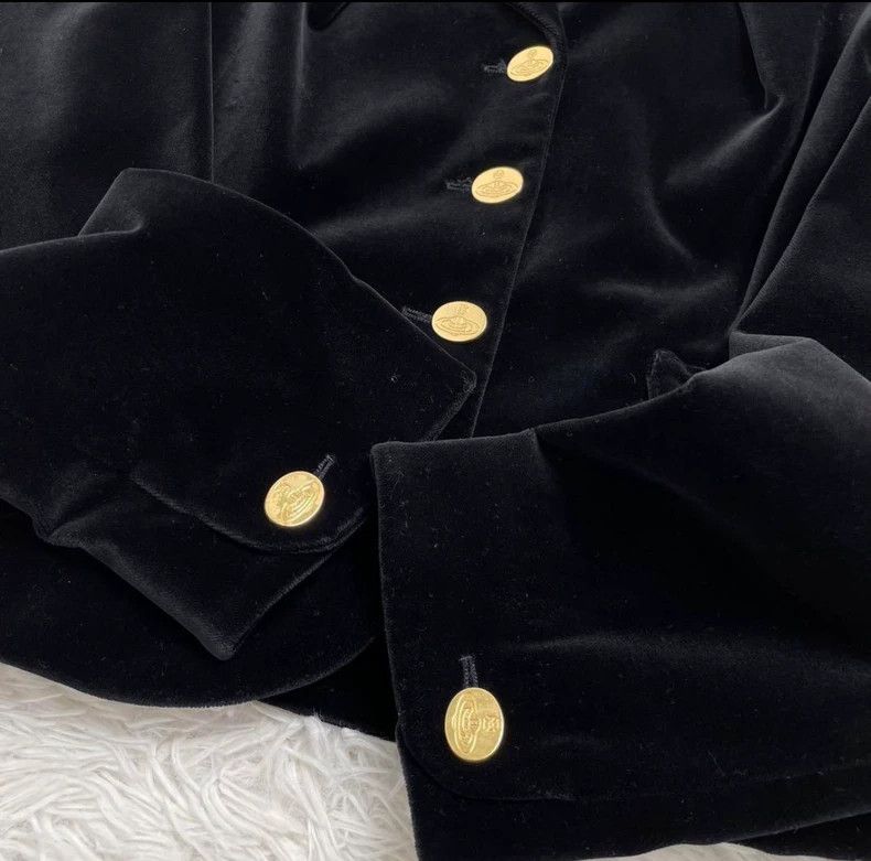 Vivienne Westwood Vivienne Westwood Black velvet suit jacket Size S / US 4 / IT 40 - 5 Thumbnail
