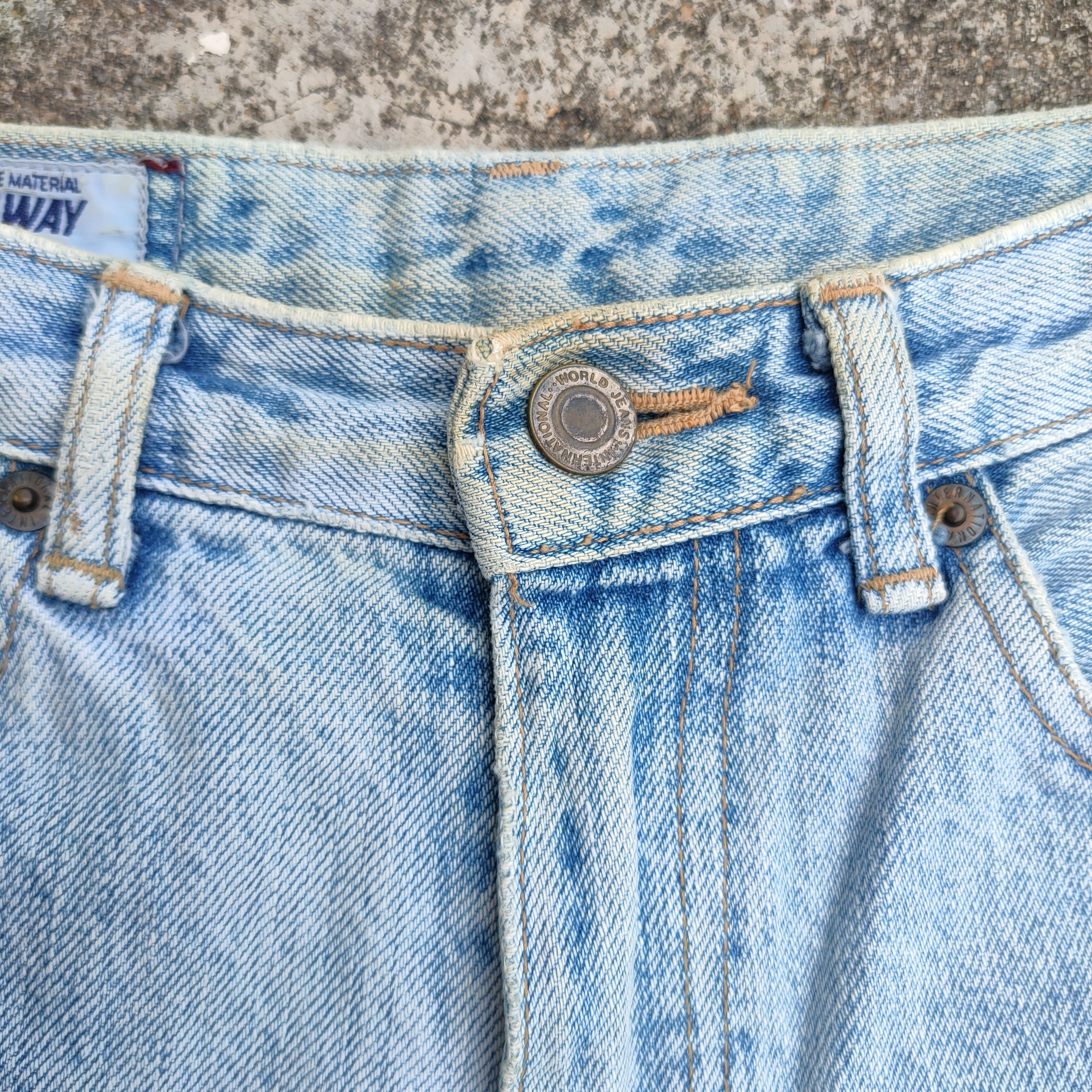 Japan Blue × Jean × Vintage VINTAGE BLUE WAY FADED JEANS DENIM PANTS Size US 26 / EU 42 - 4 Thumbnail