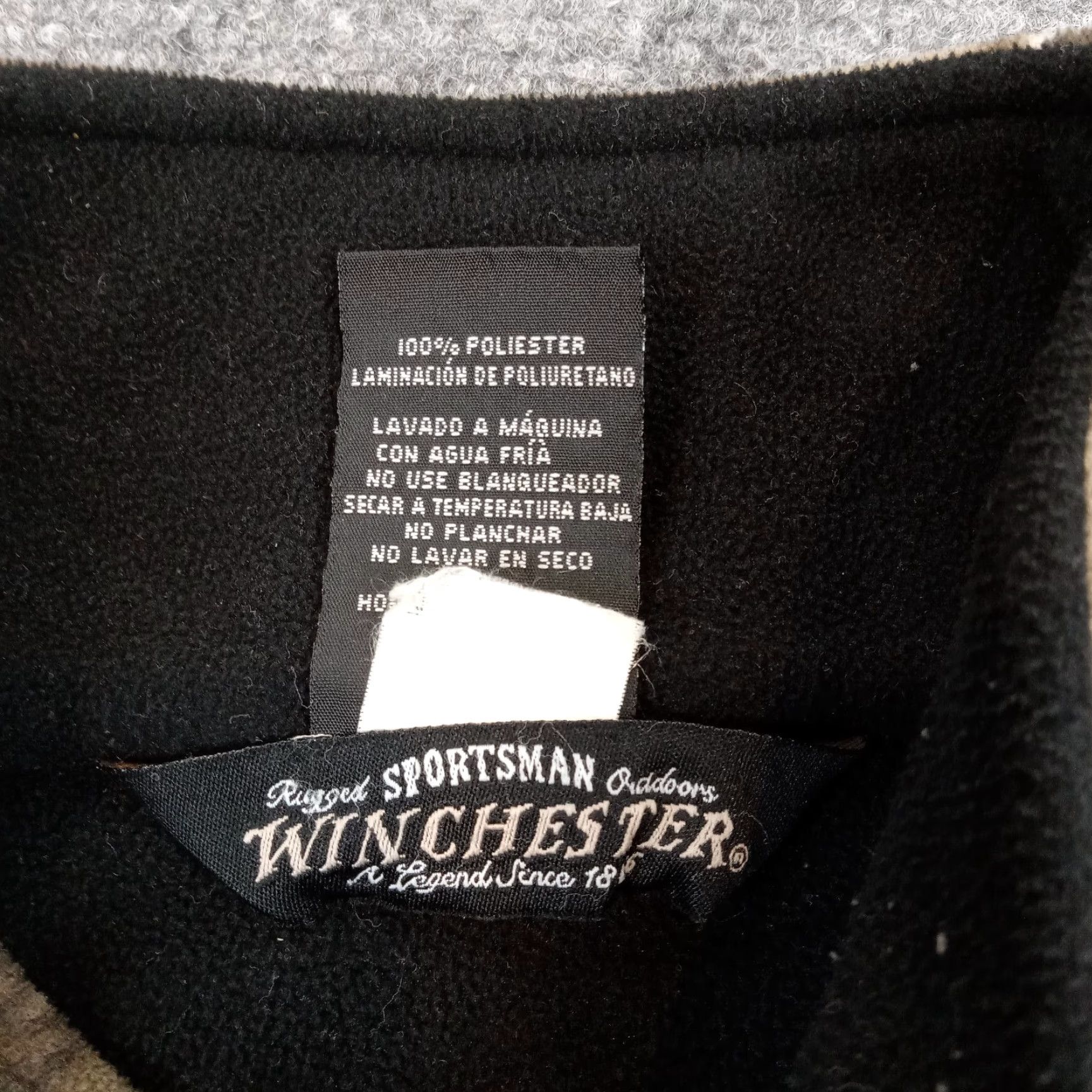 Vintage Winchester Bomber Jacket Mens XL Green Brown Camouflage Full Zip Mock Neck Polyester Size US XL / EU 56 / 4 - 5 Thumbnail