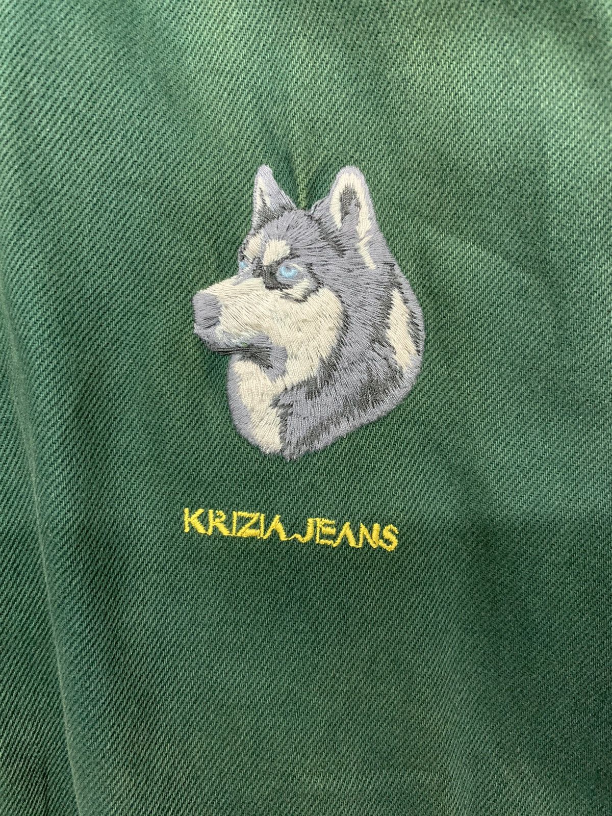 Designer × Krizia Uomo × Vintage Vintage Krizia Jeans Bombers Zipper Down Jacket Size US L / EU 52-54 / 3 - 8 Thumbnail