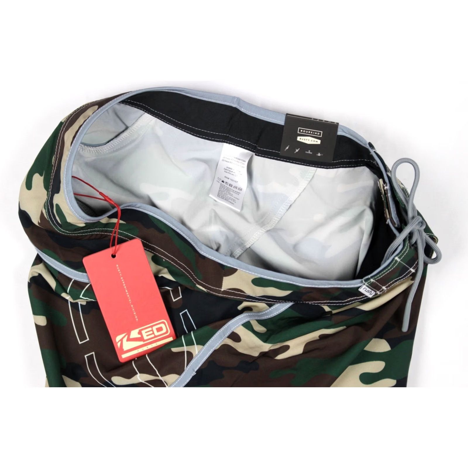 Rusty Rusty Mens Voltron Fixed Waist Board Shorts Baggy Long 32 Camo Size US 32 / EU 48 - 4 Thumbnail