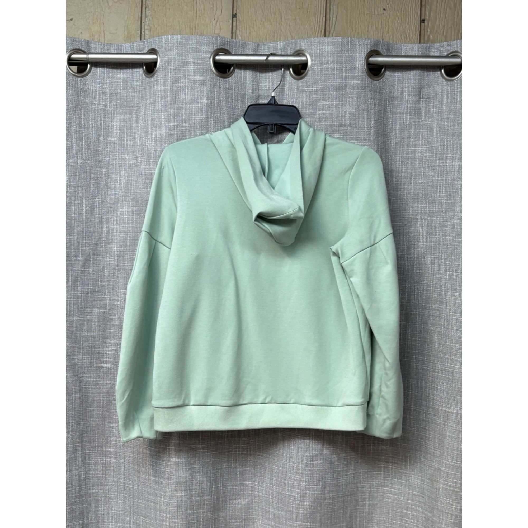 Alfani Alfani Petite Scuba Balloon-Sleeve Hoodie, Aqua Foam, Sz. Size ONE SIZE - 11 Thumbnail