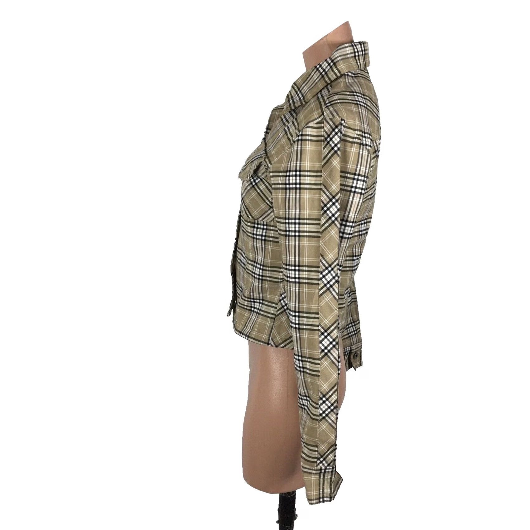Vintage 90s Rusty Jacket Women Small Plaid Quilted Lined Button Up Stud Pocket Y2K, Women's — image 5 of 6