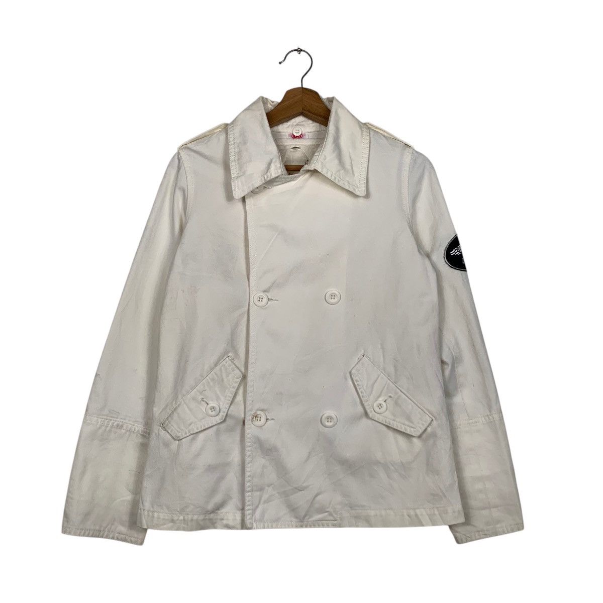 Japanese Brand × Vintage ☀️Rare!!Chubbygang skull white jacket Made in Japan Size US S / EU 44-46 / 1 - 7 Thumbnail
