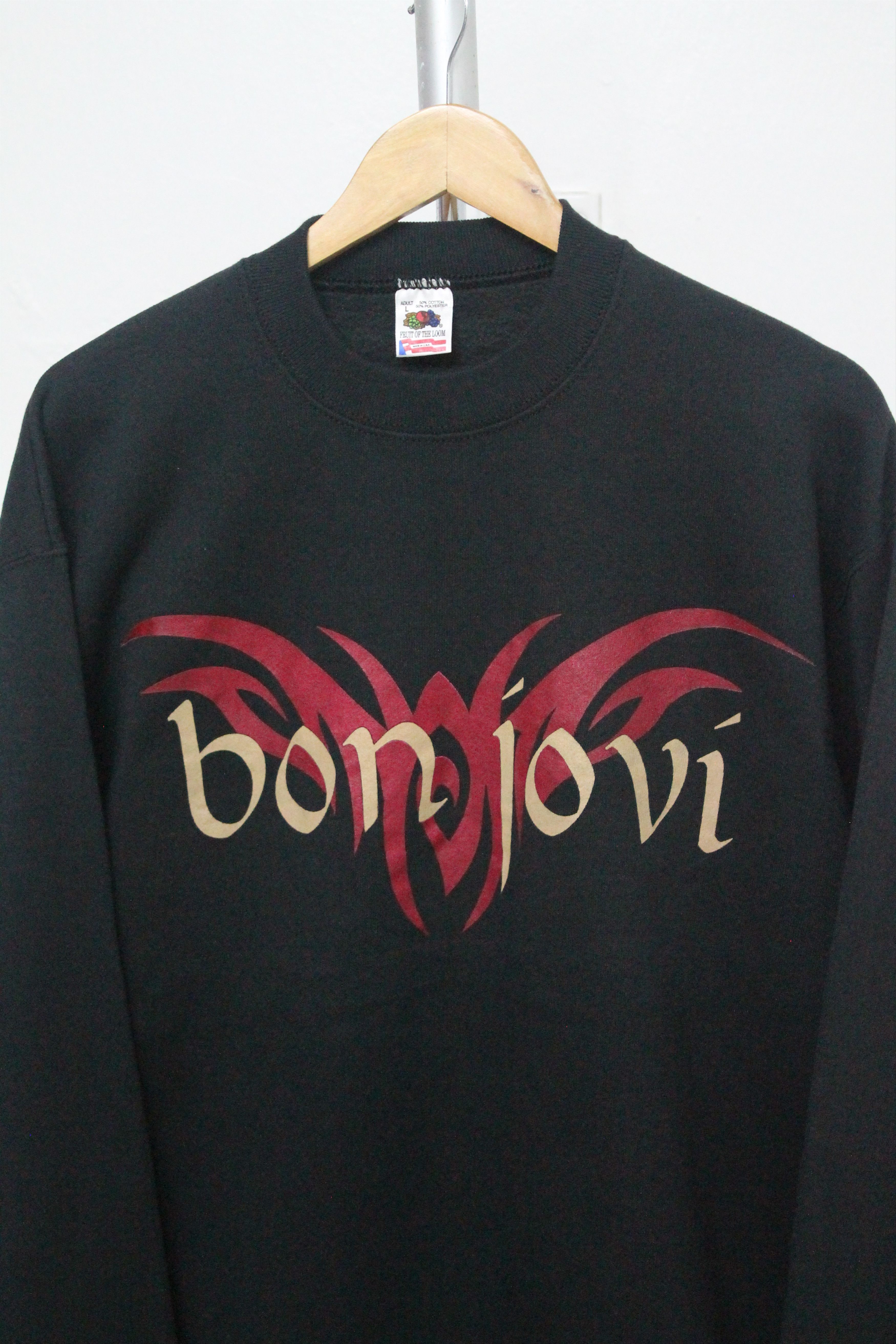 Band Tees Vintage BON JOVI 1995 Sweatshirt Made in USA. Size US L / EU 52-54 / 3 - 2 Thumbnail