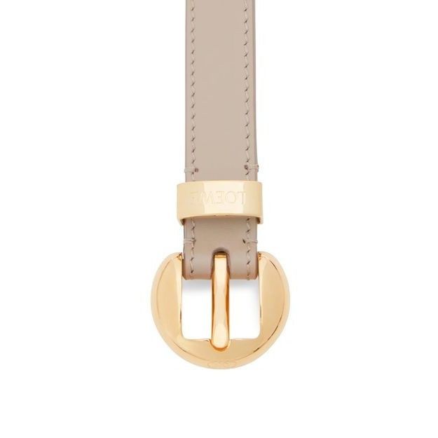 Loewe LOEWE Soft Rounded Gold Beige Leather Belt New & Authentic ( Size ONE SIZE - 2 Thumbnail