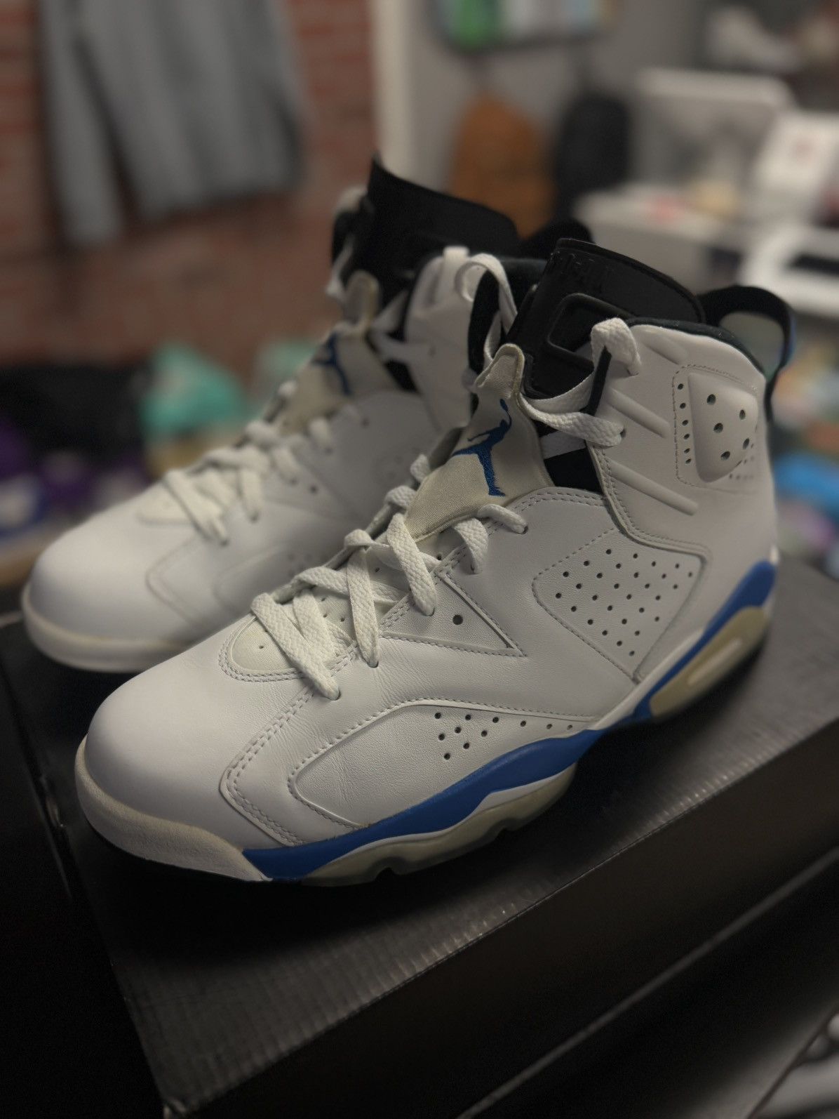 Jordan Brand × Nike Nike Air Jordan 6 Retro Sport Blue 2014 Men's Size 12 Size US 12 / EU 45 - 8 Thumbnail