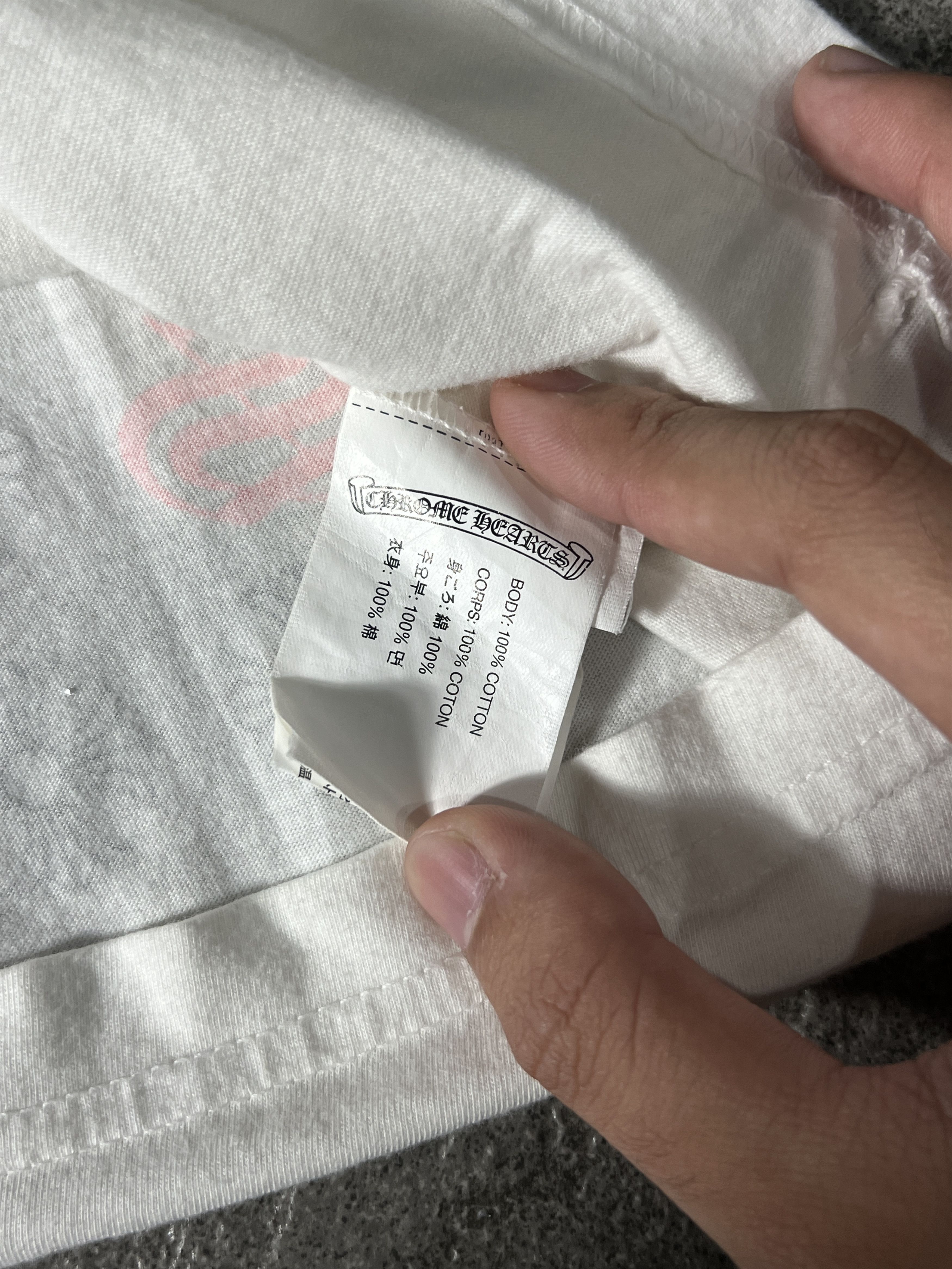 Chrome Hearts Chrome Hearts Pocket Tee White Small USA CH Logo Size US S / EU 44-46 / 1 - 6 Thumbnail