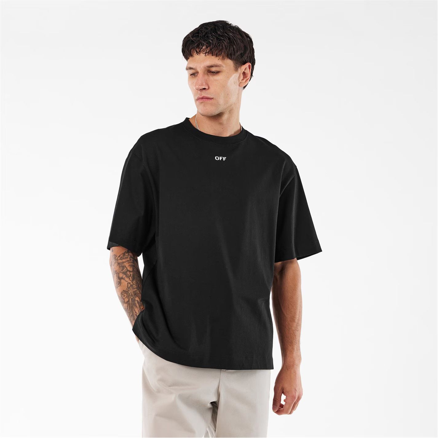Off-White o1g2r1mq0226 Diags Skate T-Shirt In Black Size US S / EU 44-46 / 1 - 3 Thumbnail