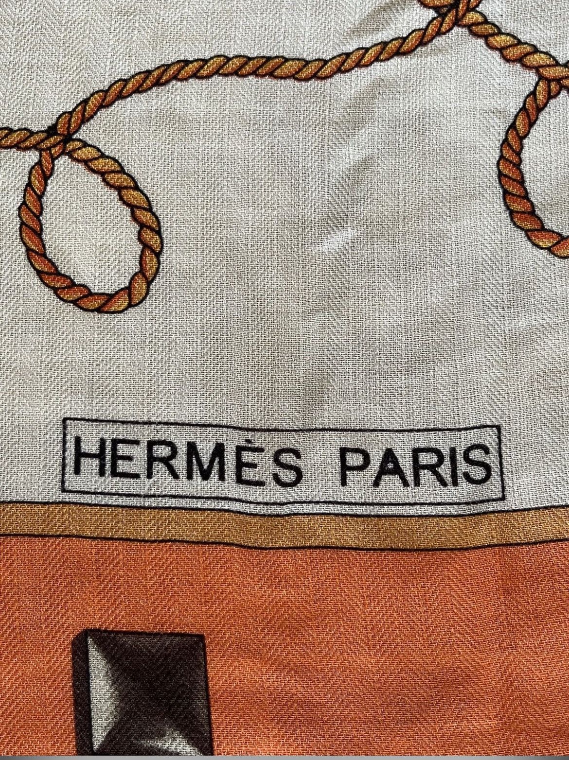 Hermes Hermes Les Cles Blanket Cashmere Scarft Size ONE SIZE - 3 Thumbnail