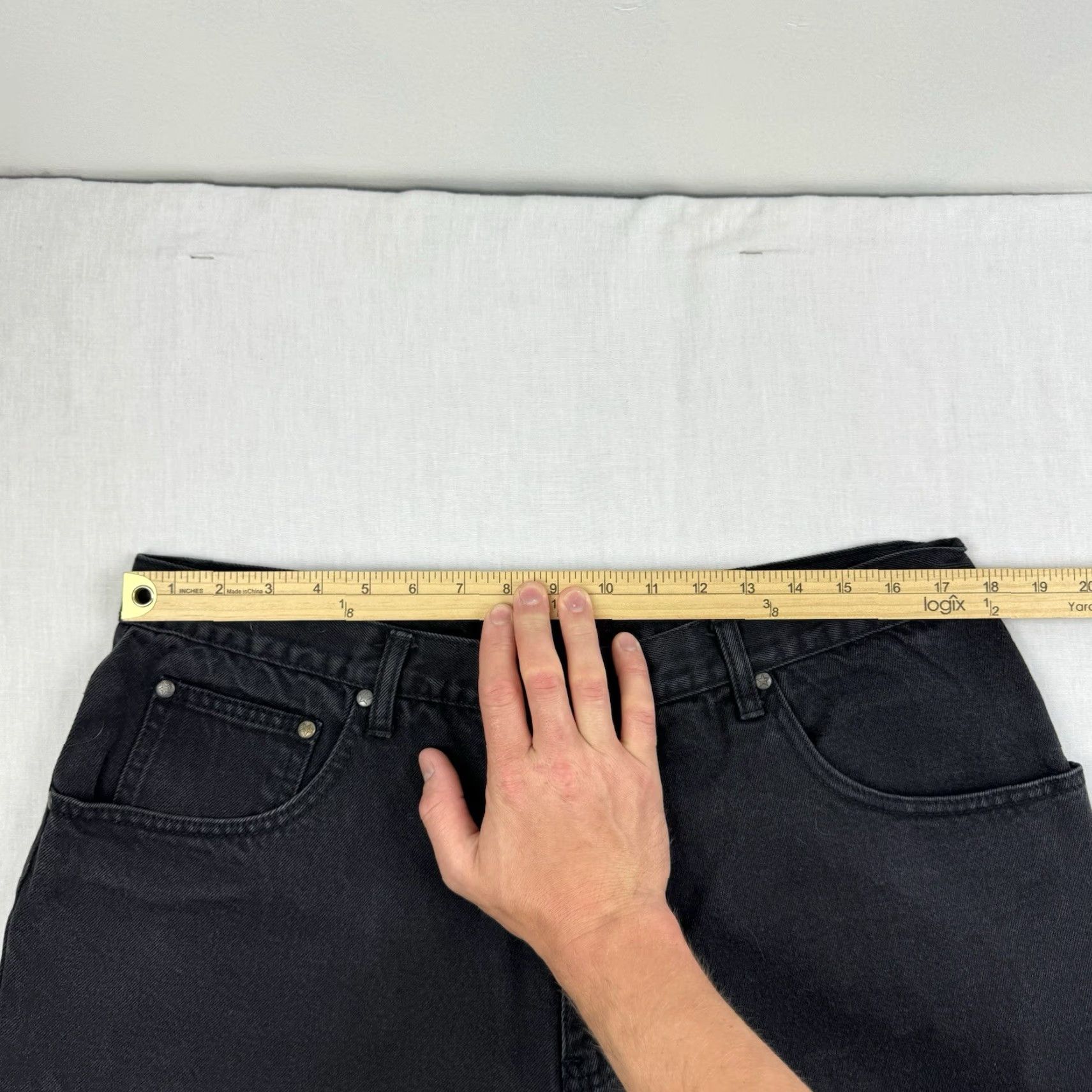 Vintage VINTAGE GFC Jeans Shorts Adult 38 Black Hipster Grunge 90s Y2K Authentic Size US 38 / EU 54 - 3 Thumbnail