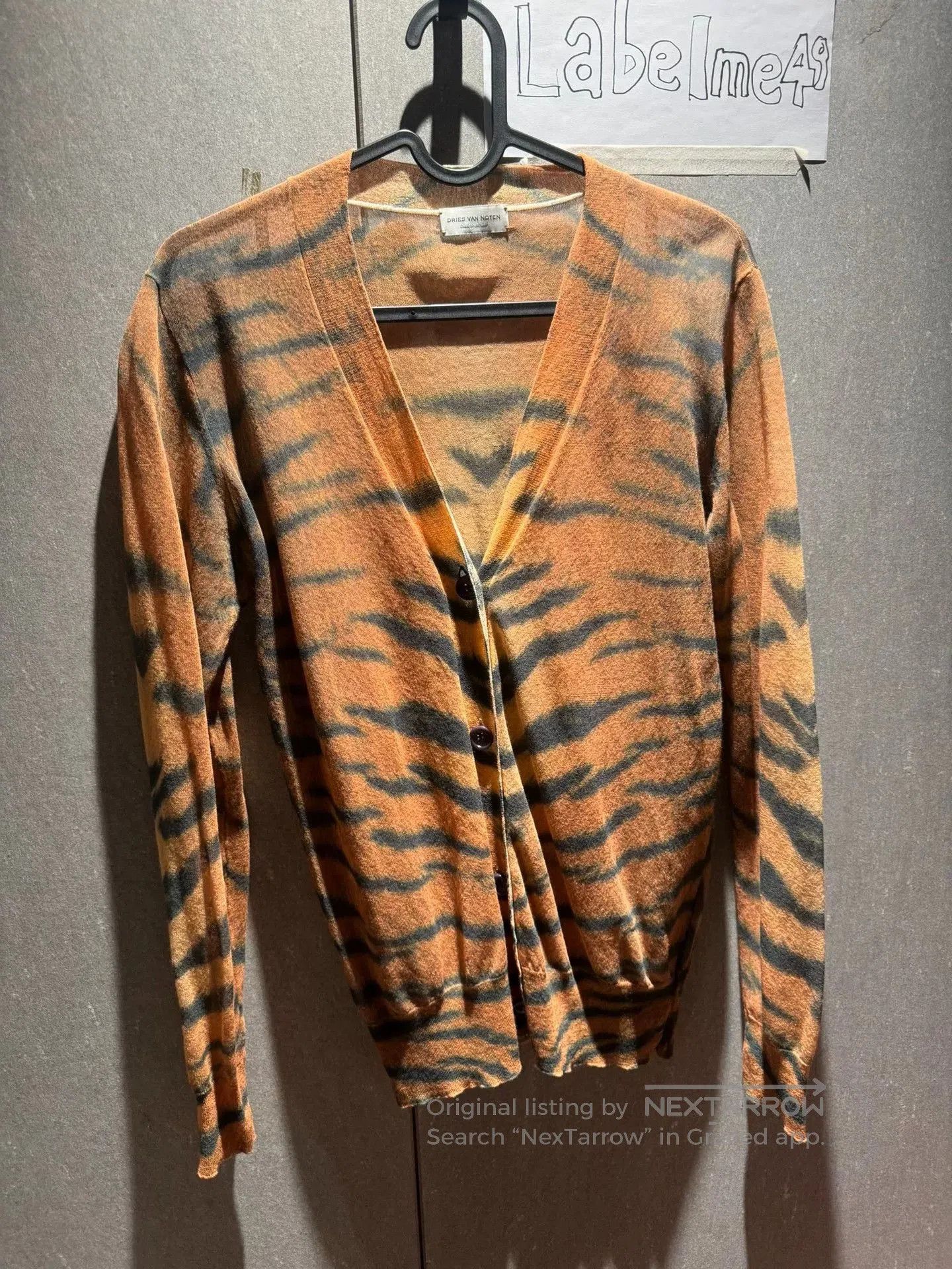 Dries Van Noten sheer leopard print cardigan by dries van noten. Size XS / US 0-2 / IT 36-38 - 1 Thumbnail