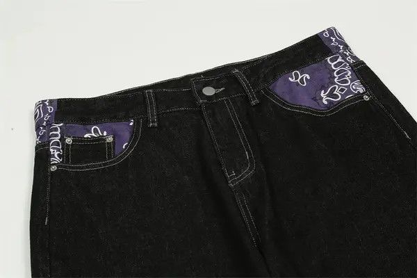 VIBE pattern y2k hiphop jeans Size US 28 / EU 44 - 5 Thumbnail
