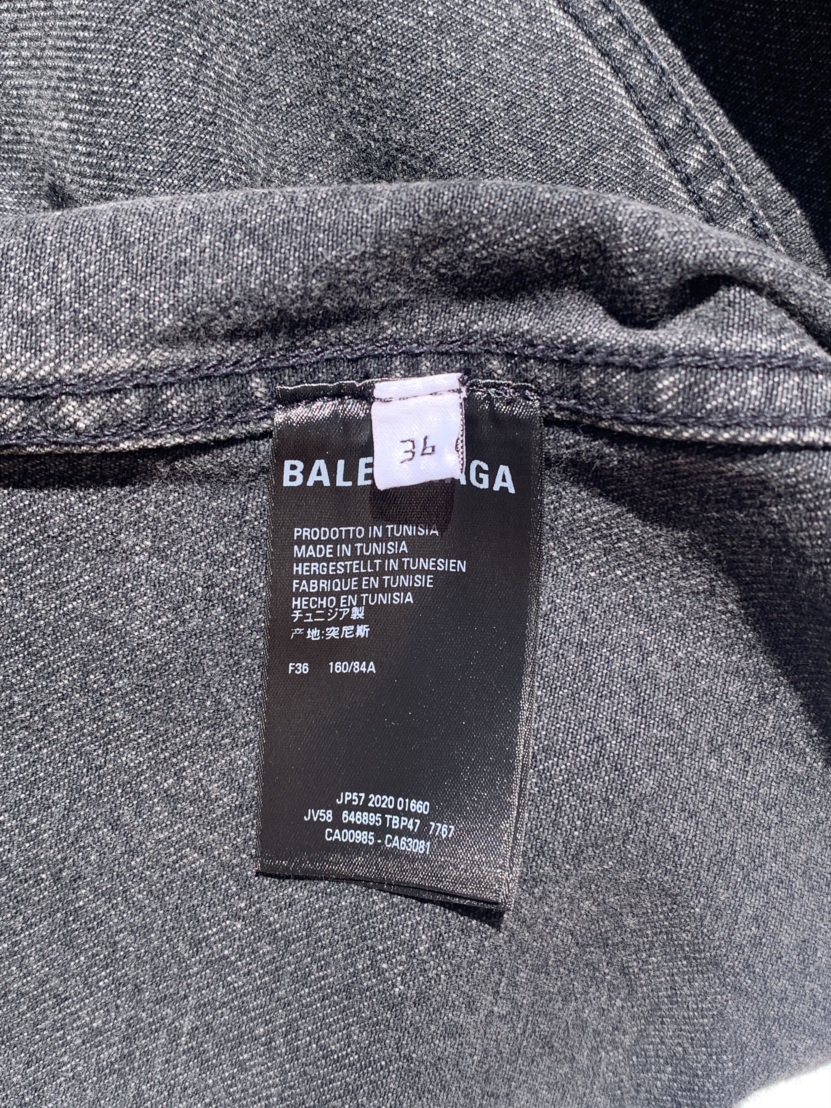 Balenciaga Balenciaga Notre Dame Oversized Denim Jacket Black Size US L / EU 52-54 / 3 - 7 Thumbnail