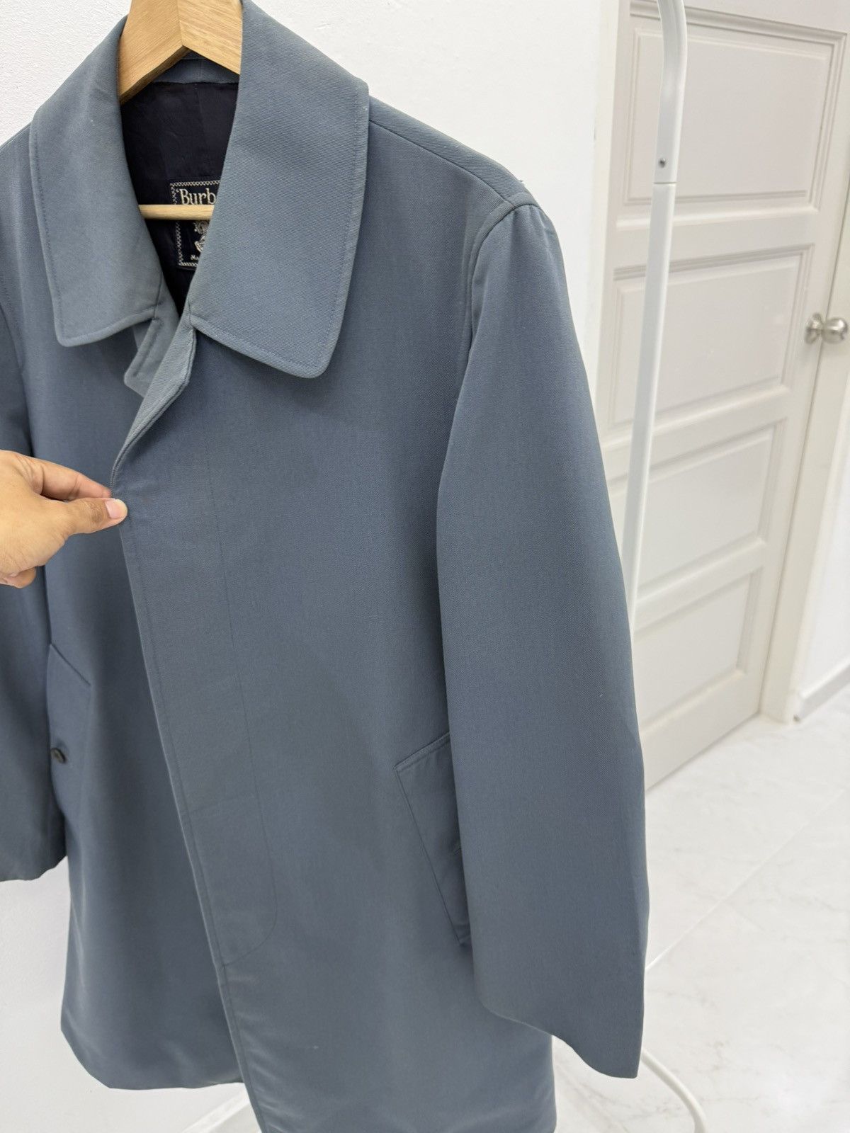 Burberry Vintage 1990s Burberry’s Coat Made in ENGLAND Casual Style Size S / US 4 / IT 40 - 4 Thumbnail