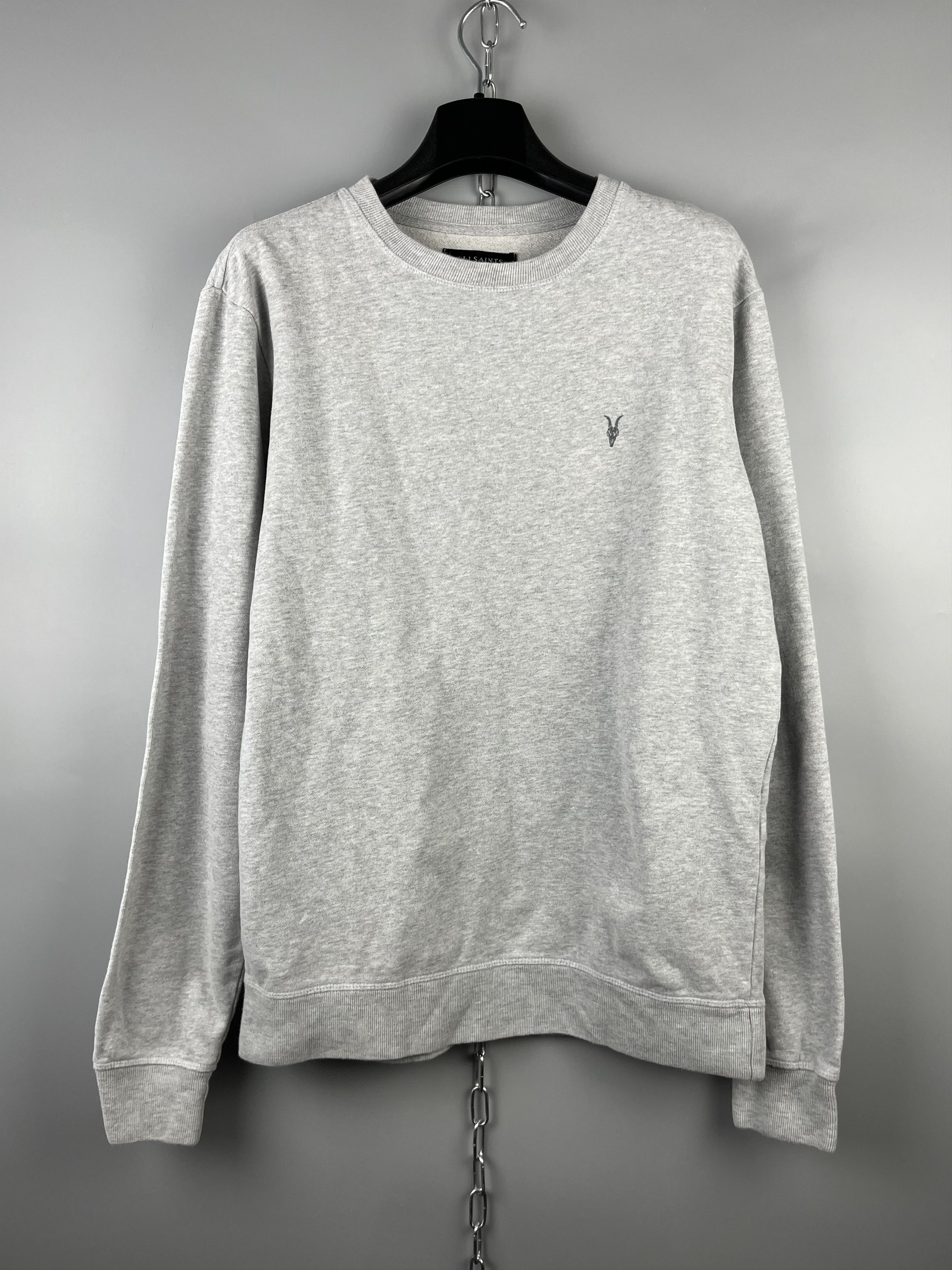 Allsaints Mens Cotton Crew Neck Sweatshirt Jumper