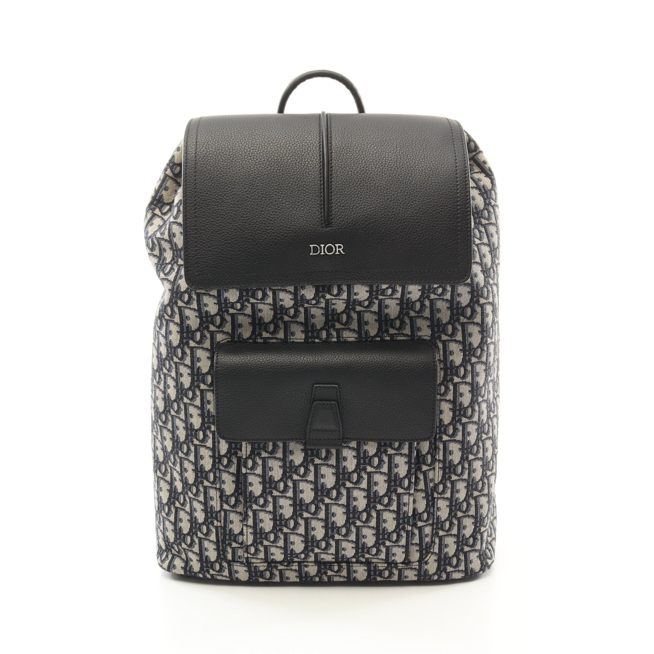 Dior Dior Motion Backpack Rucksack Canvas Leather Ivory Navy Black Size ONE SIZE - 1 Thumbnail